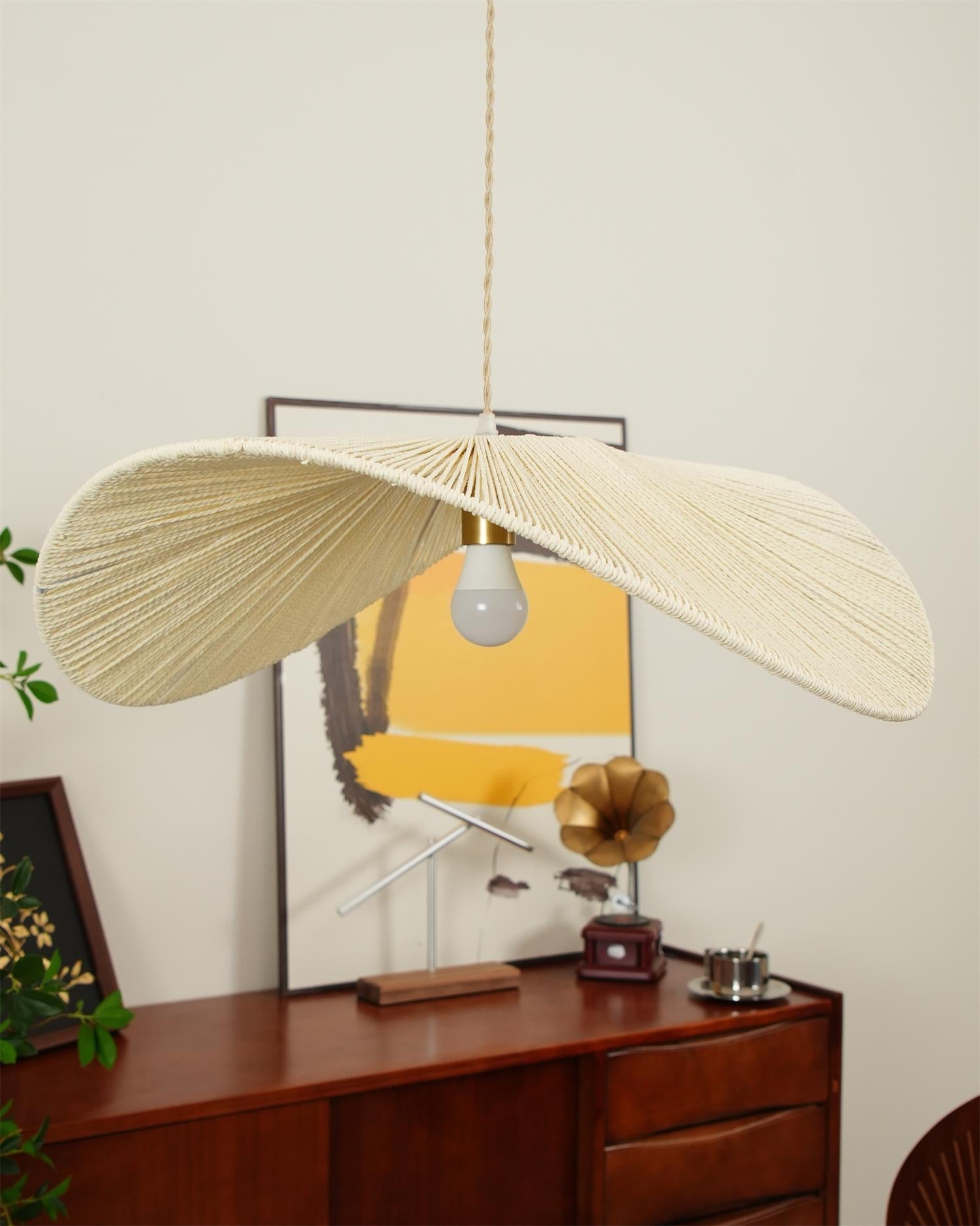 Solara Handwoven Natural Rattan Pendant Light - Neutralighting