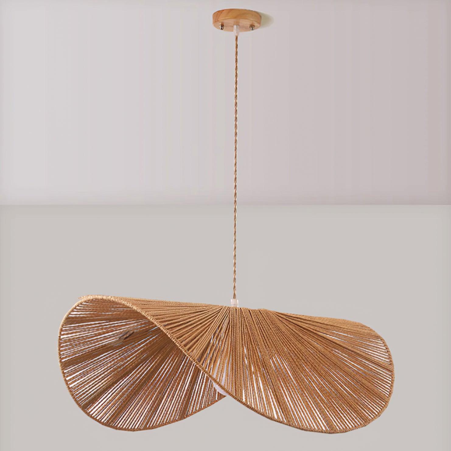 Solara Handwoven Natural Rattan Pendant Light - Neutralighting