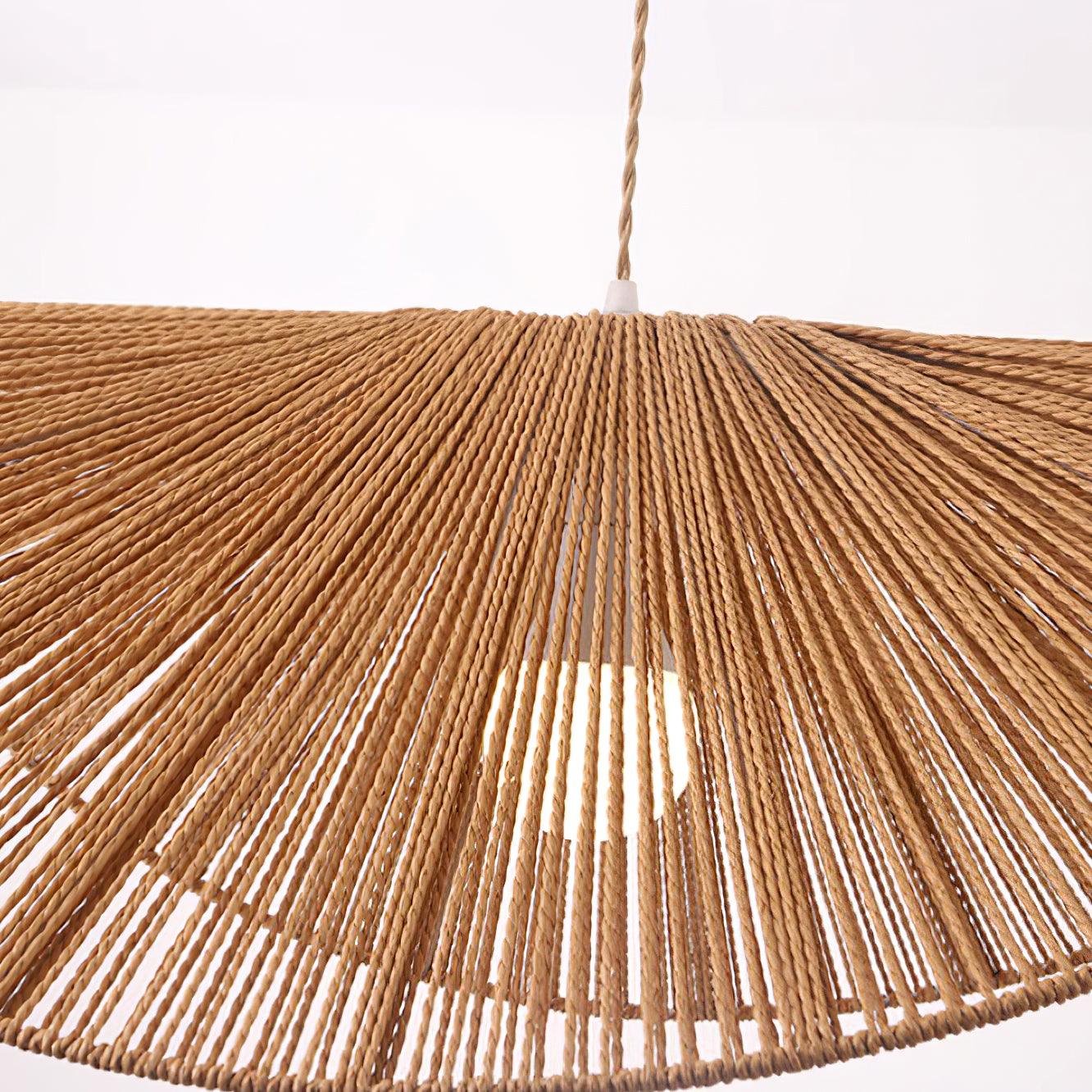 Solara Handwoven Natural Rattan Pendant Light - Neutralighting