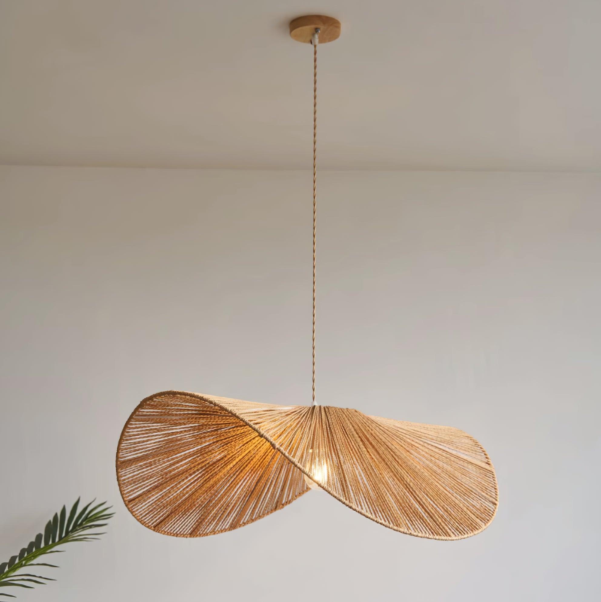 Solara Handwoven Natural Rattan Pendant Light - Neutralighting