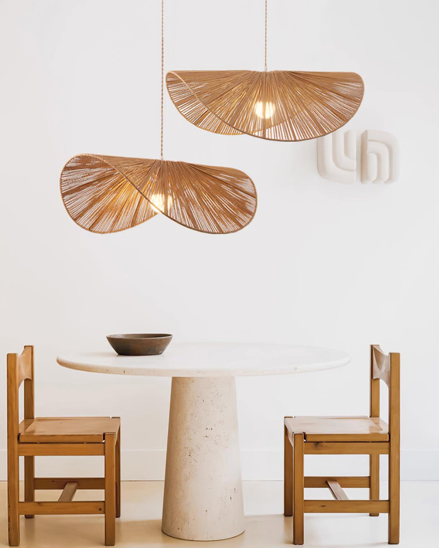 Solara Handwoven Natural Rattan Pendant Light - Neutralighting