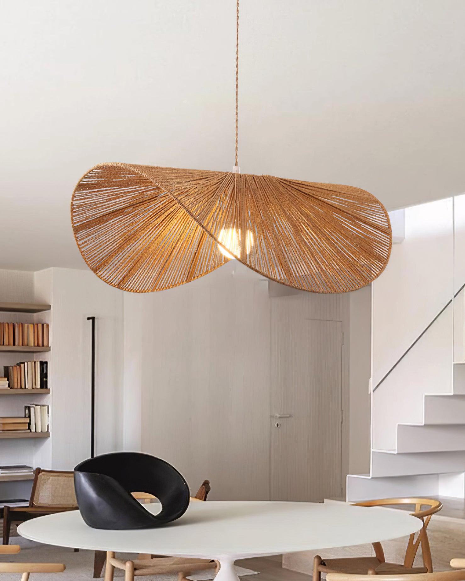 Solara Handwoven Natural Rattan Pendant Light - Neutralighting