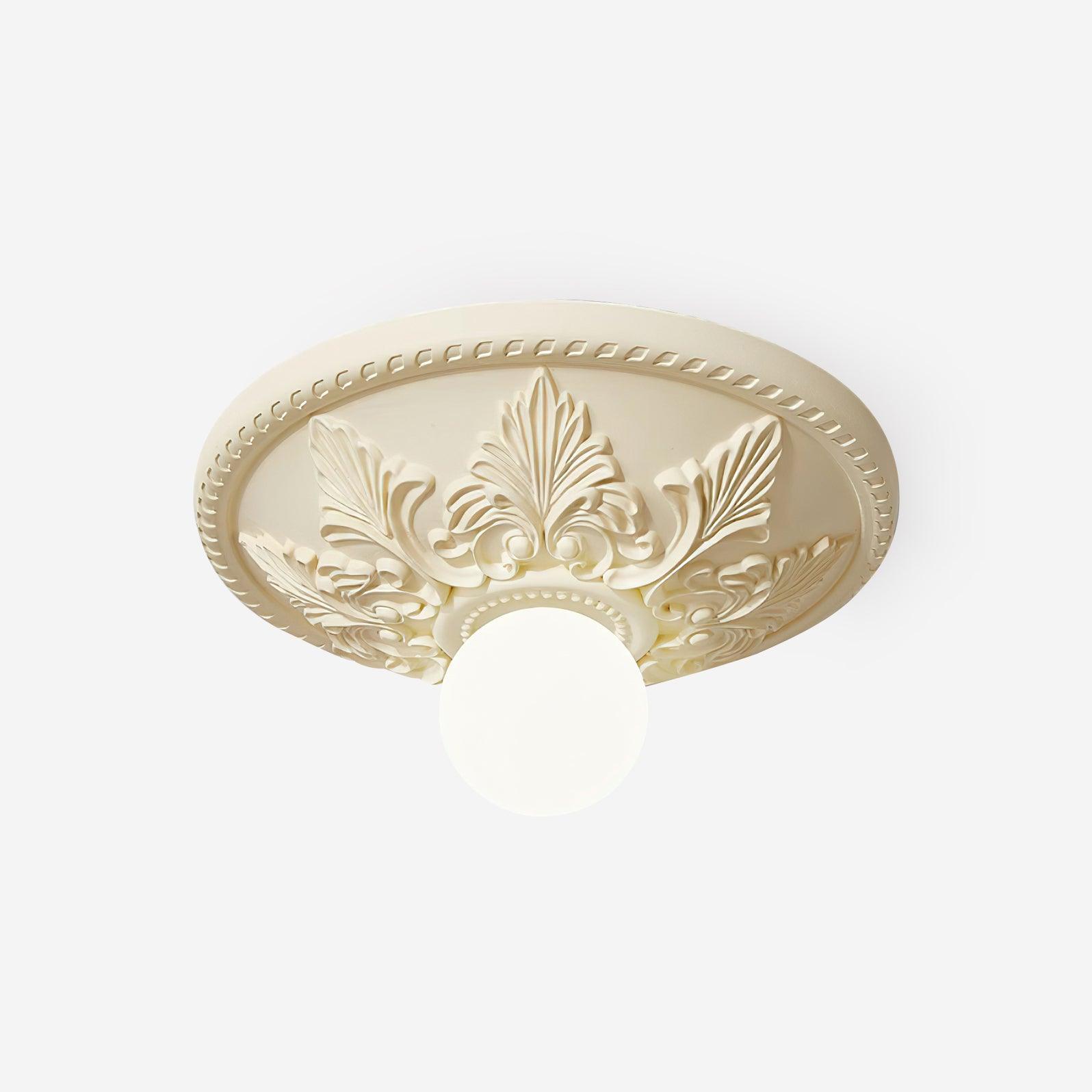 Ceiling Light Resin Canopy Glass Globe Classic Ornate - Neutralighting