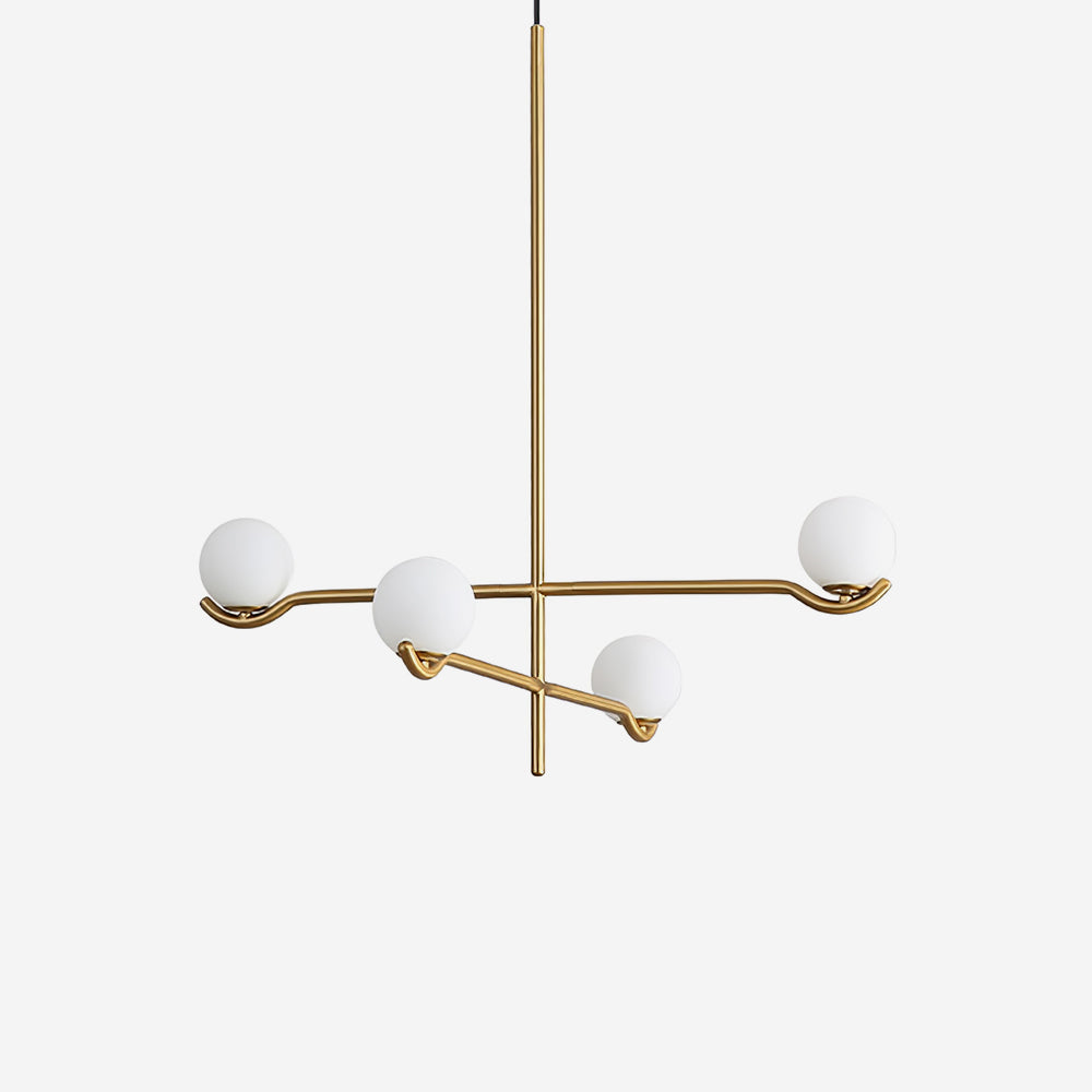 Fayno White Globe Chandelier - Neutralighting