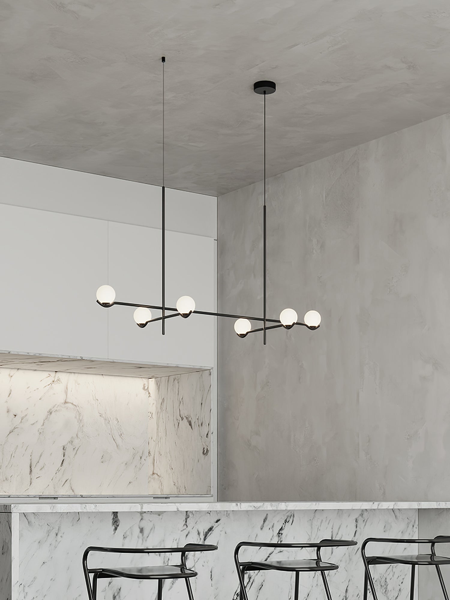 Fayno White Globe Chandelier - Neutralighting