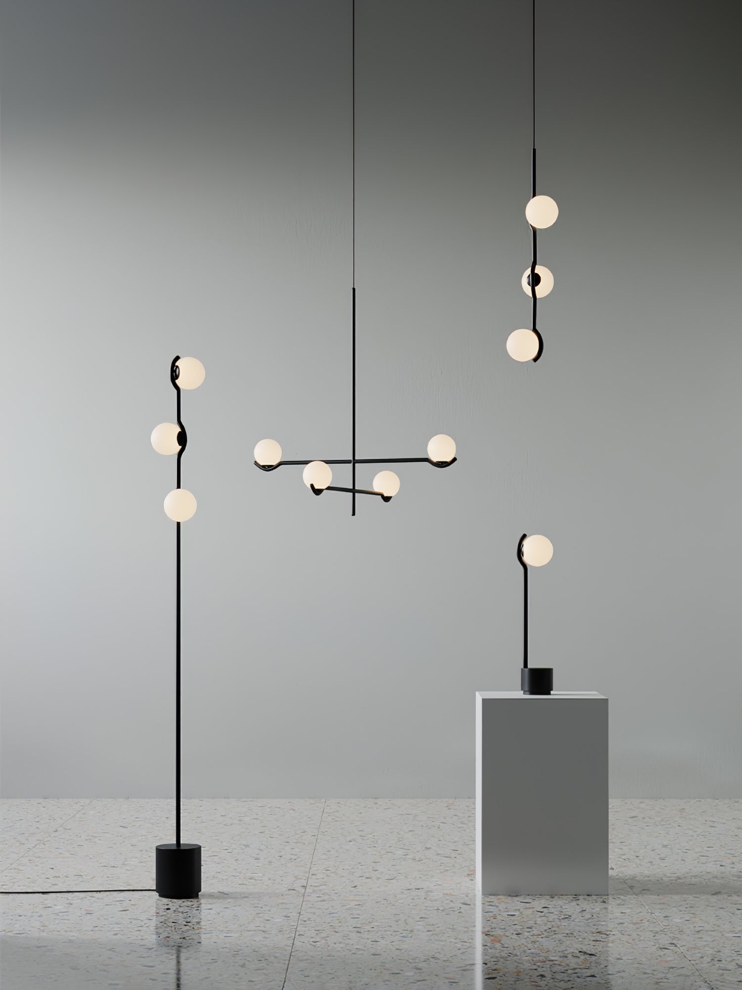 Fayno White Globe Chandelier - Neutralighting