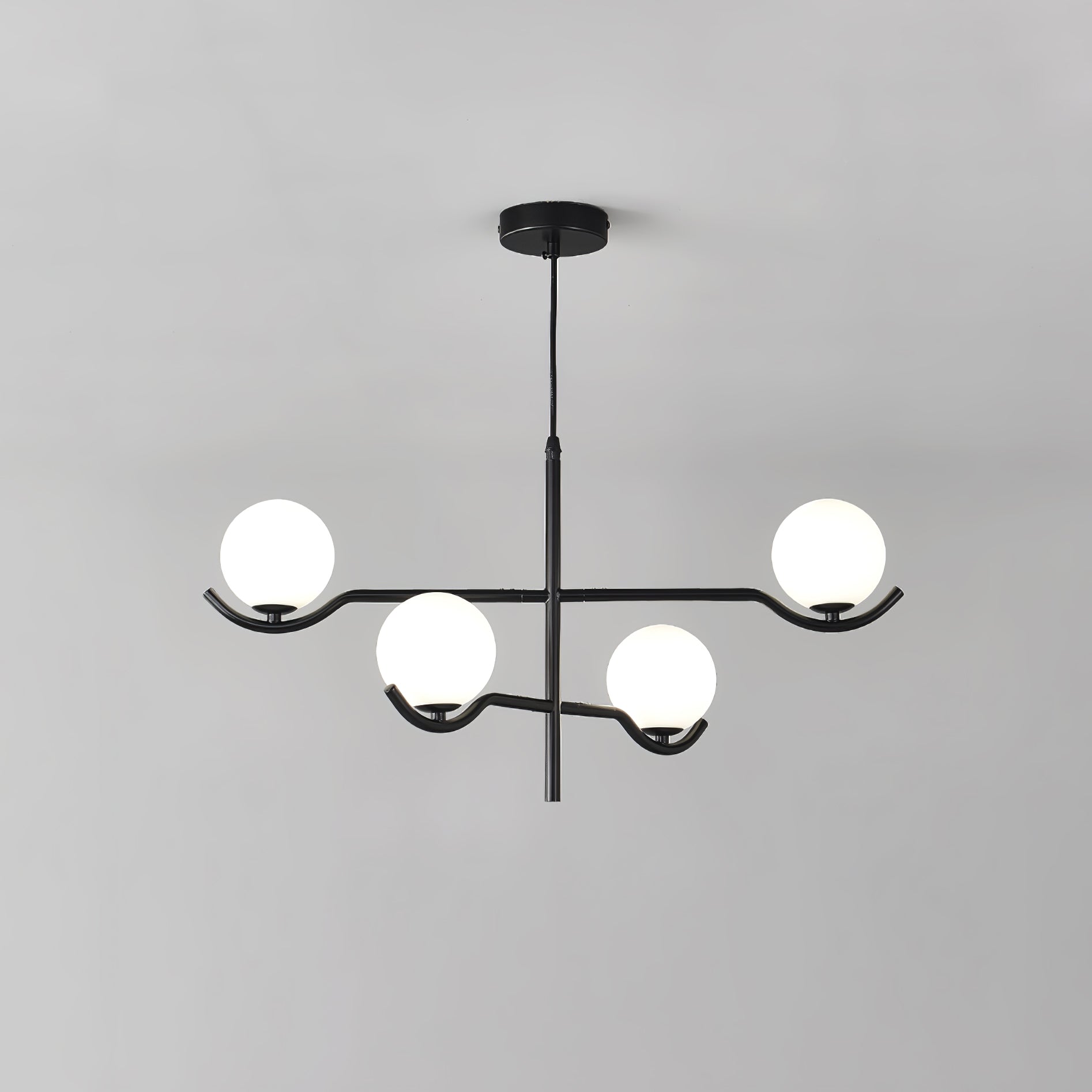 Fayno White Globe Chandelier - Neutralighting