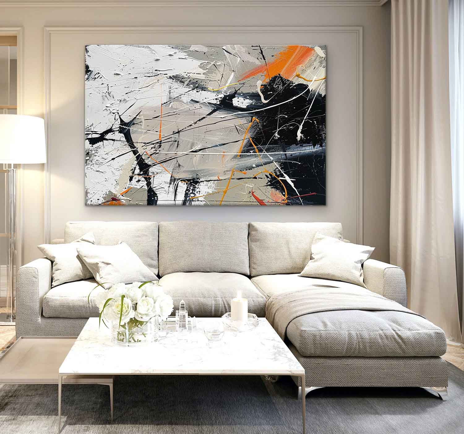 Abstract Expressionist Art AEA008 - Neutralighting