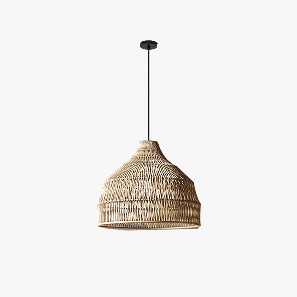Muto Japanese Vintage Zen Pendant Light Rattan Study Room/Bedroom - Neutralighting