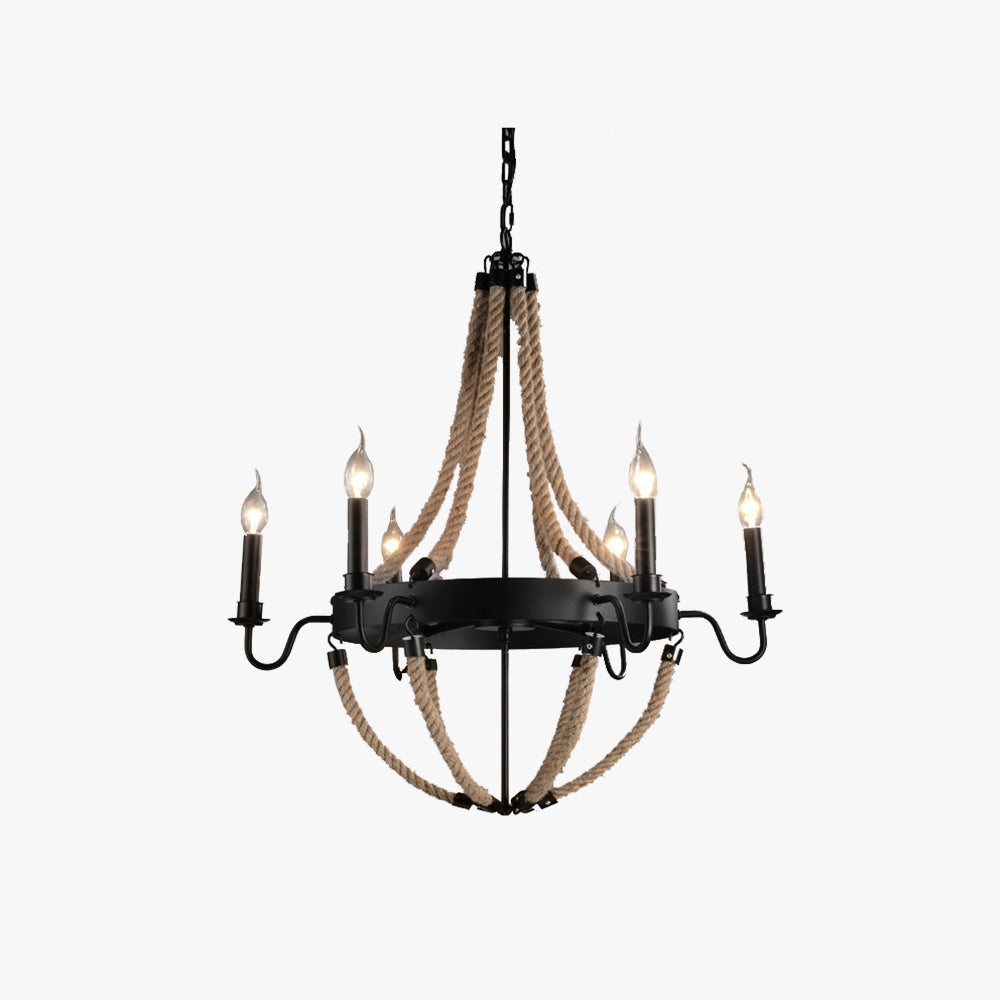 Epoch Vintage Loft Twine Pendant Light Metal Restaurant/Bar - Neutralighting