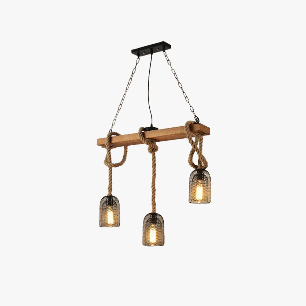 Epoch Minimalist LED Design Pendant Light Black Metal/Rope Bar/Cafe - Neutralighting