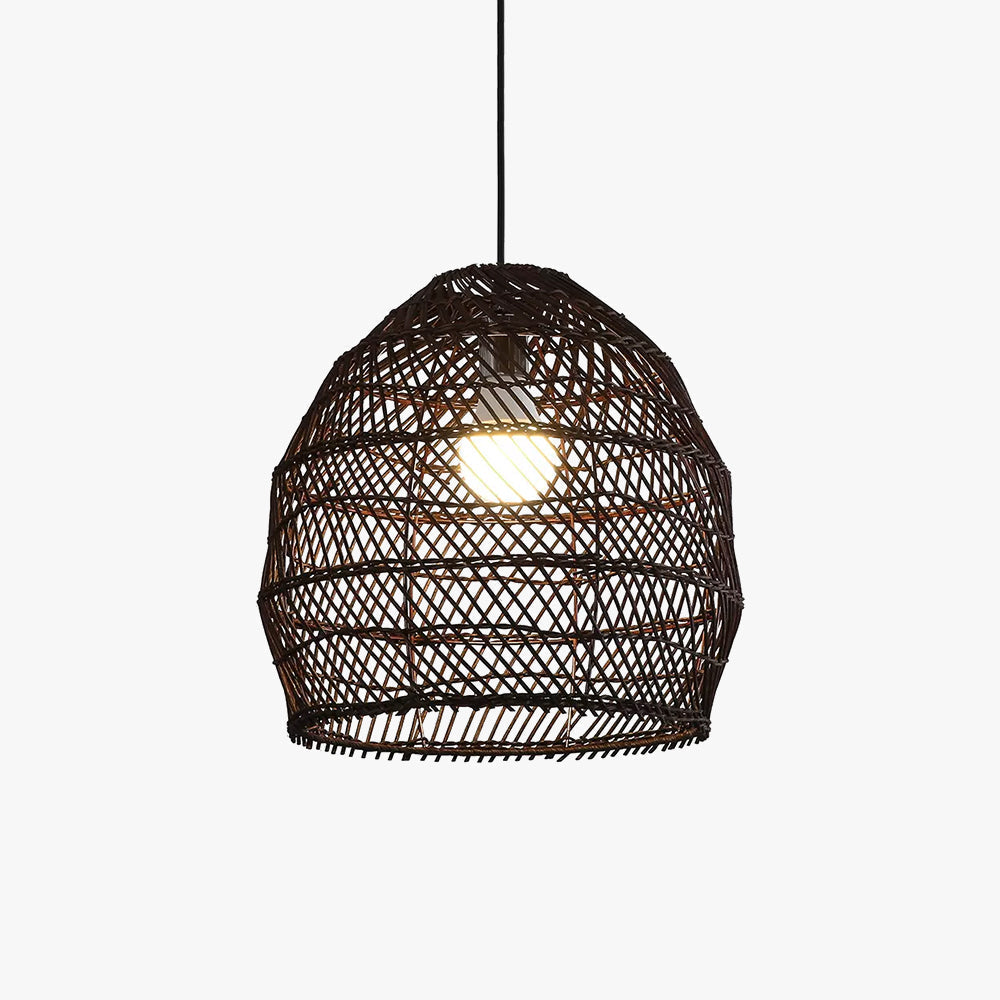 Muto Design Retro LED Pendant Light Black/Wood Wood Bedroom/Living Room/Study Room/Hall - Neutralighting