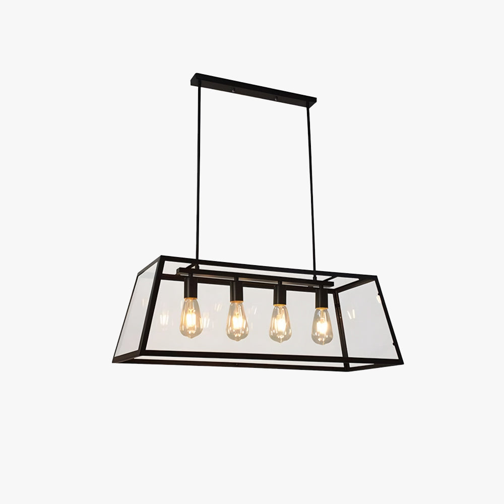 Epoch Industrial LED Modern Pendant Light Black/Glass Metal Kitchen/Bedroom/Living Room - Neutralighting