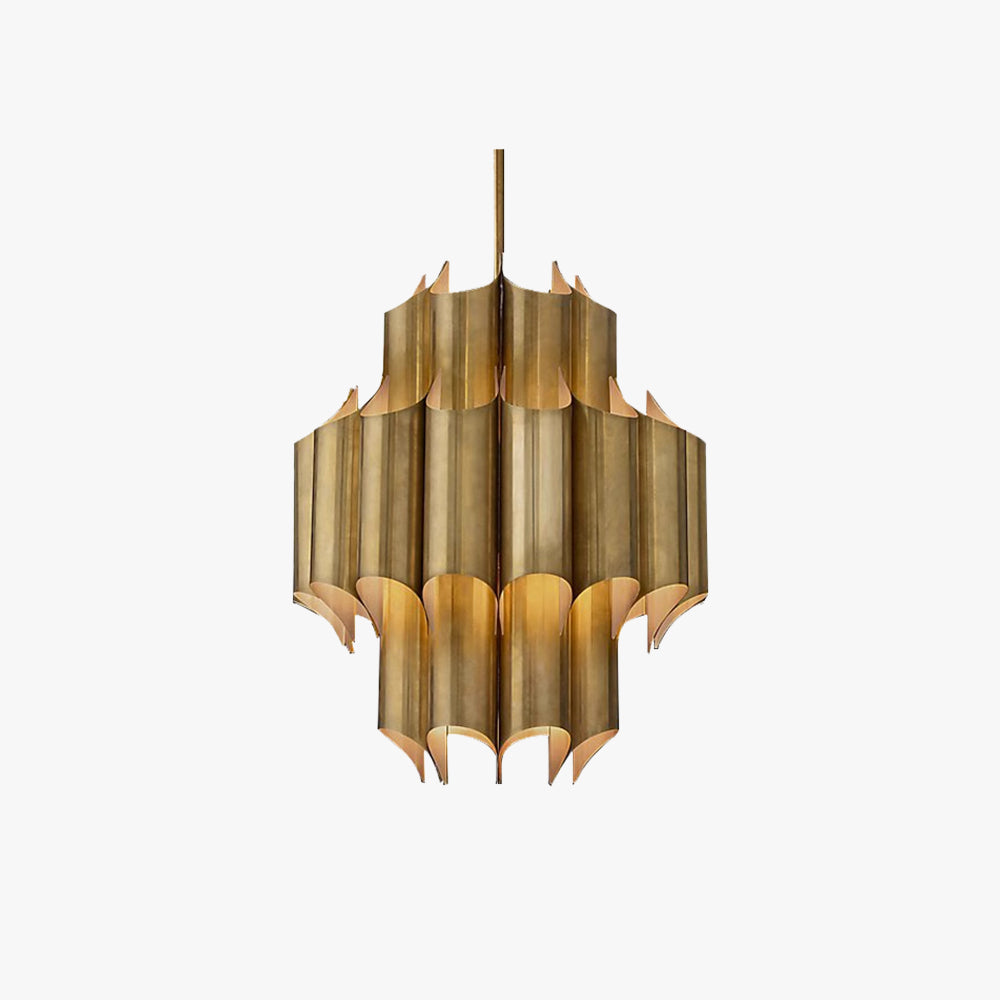Arisha Simple Retro Creative Chandelier Brass Metal Bedroom - Neutralighting