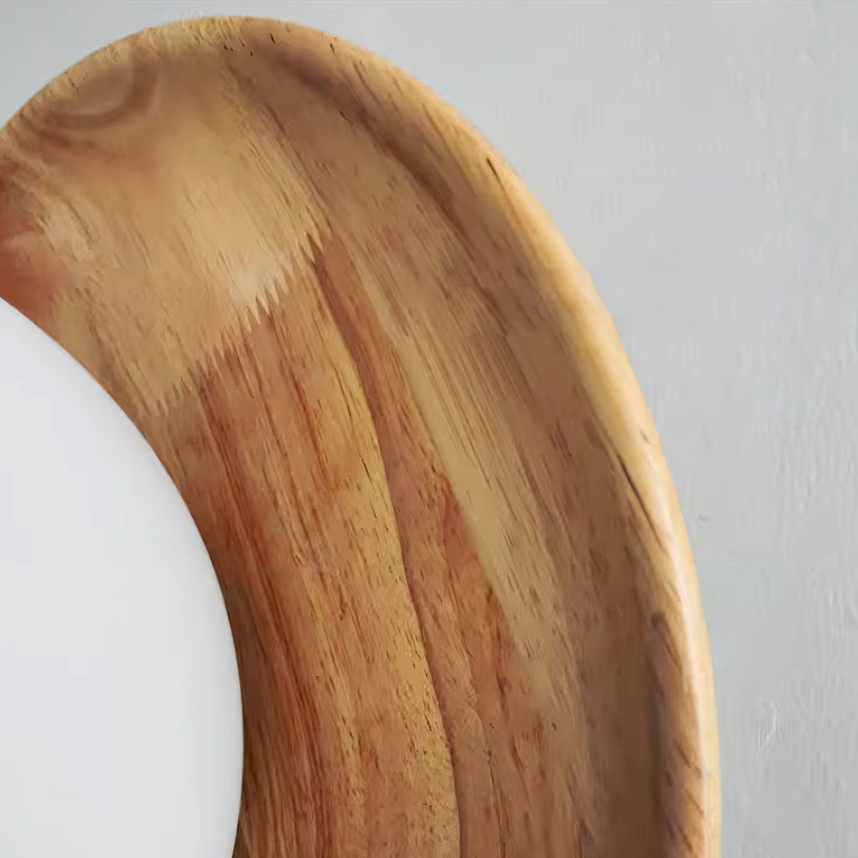 Wall Lamp Metal Body with Wood Rim Minimalist Style - Neutralighting