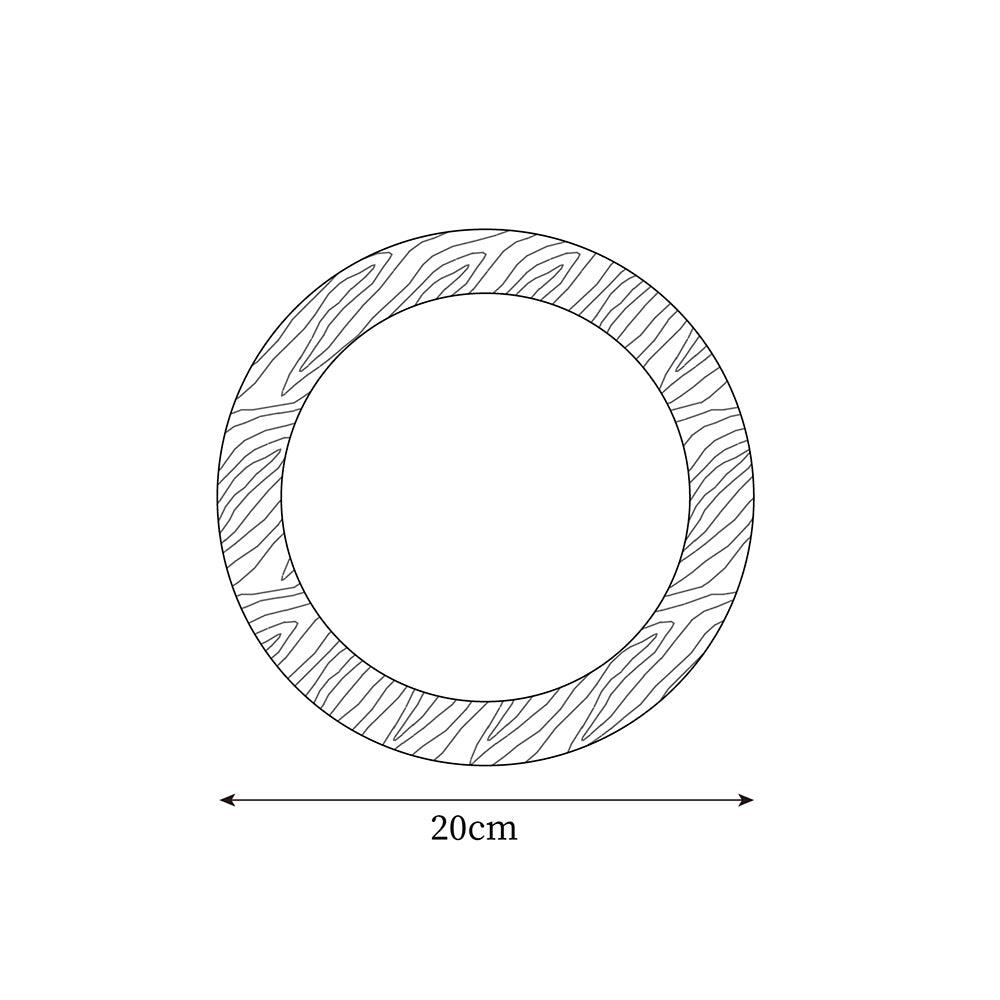Wall Lamp Metal Body with Wood Rim Minimalist Style - Neutralighting