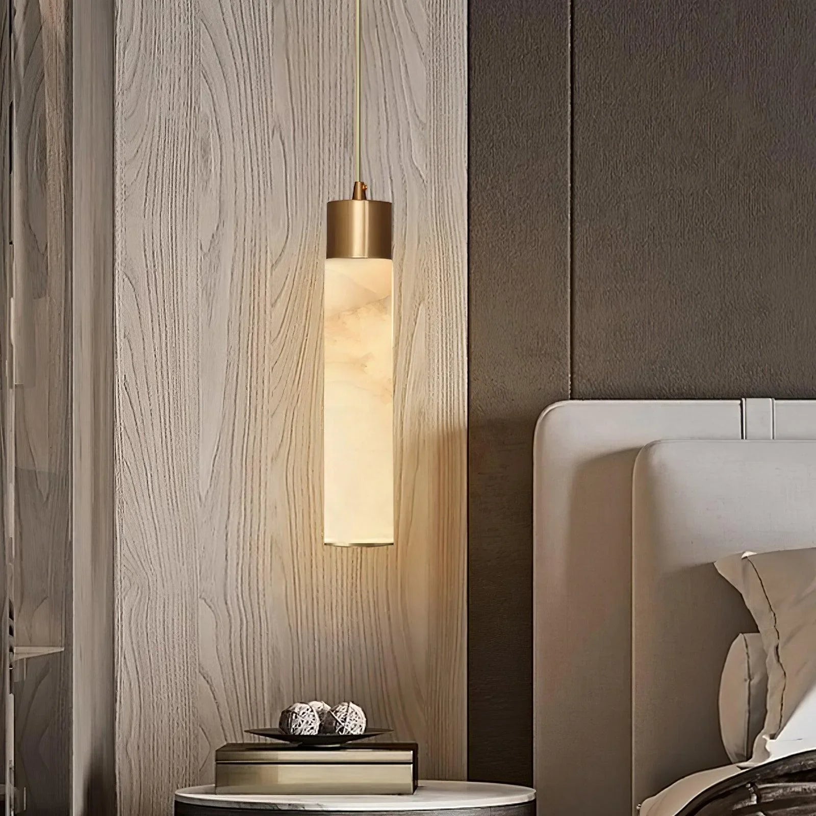 Dike White Alabaster Pendant Light - Neutralighting
