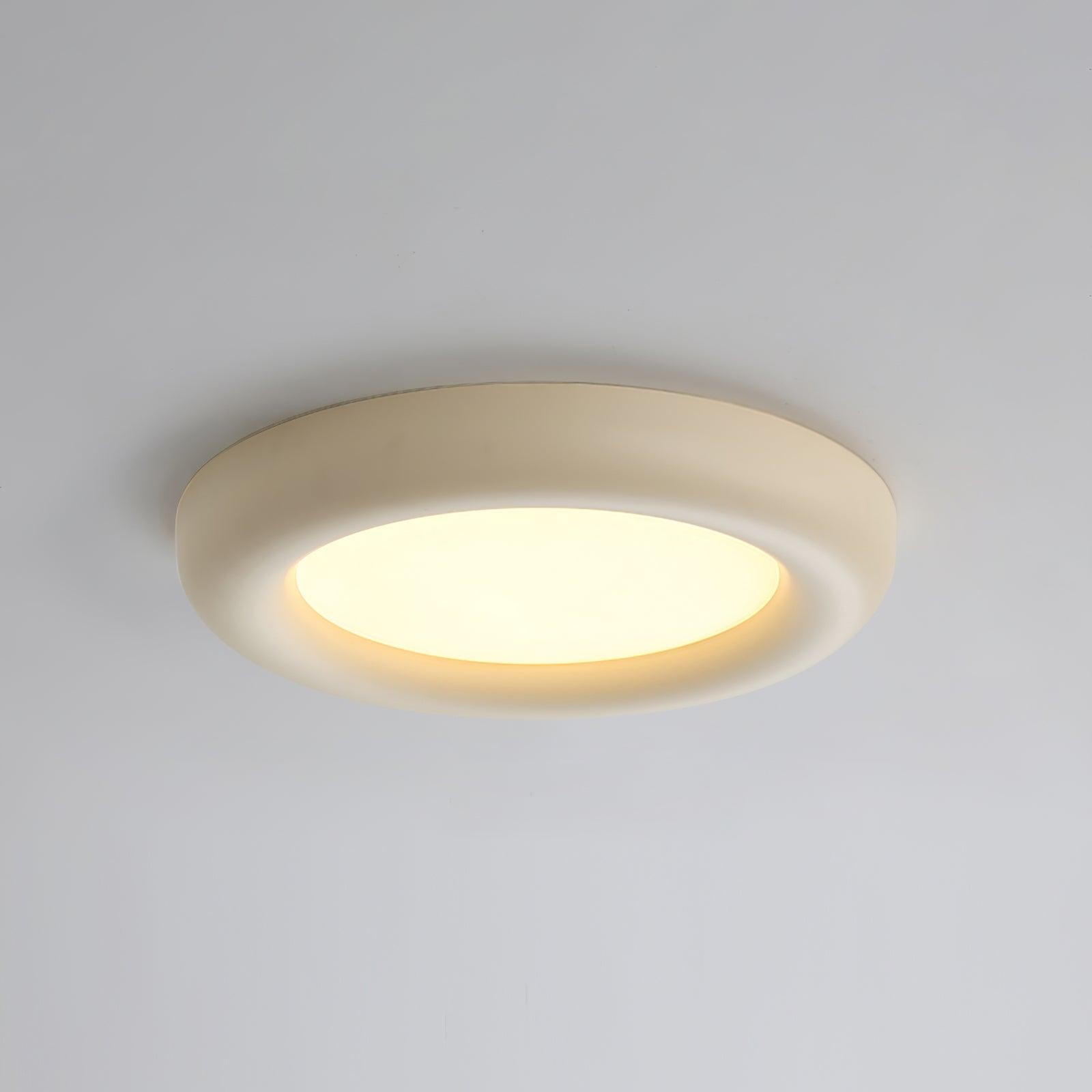Ceiling Light Beige Flush Mount with Acrylic Canopy Minimalist - Neutralighting