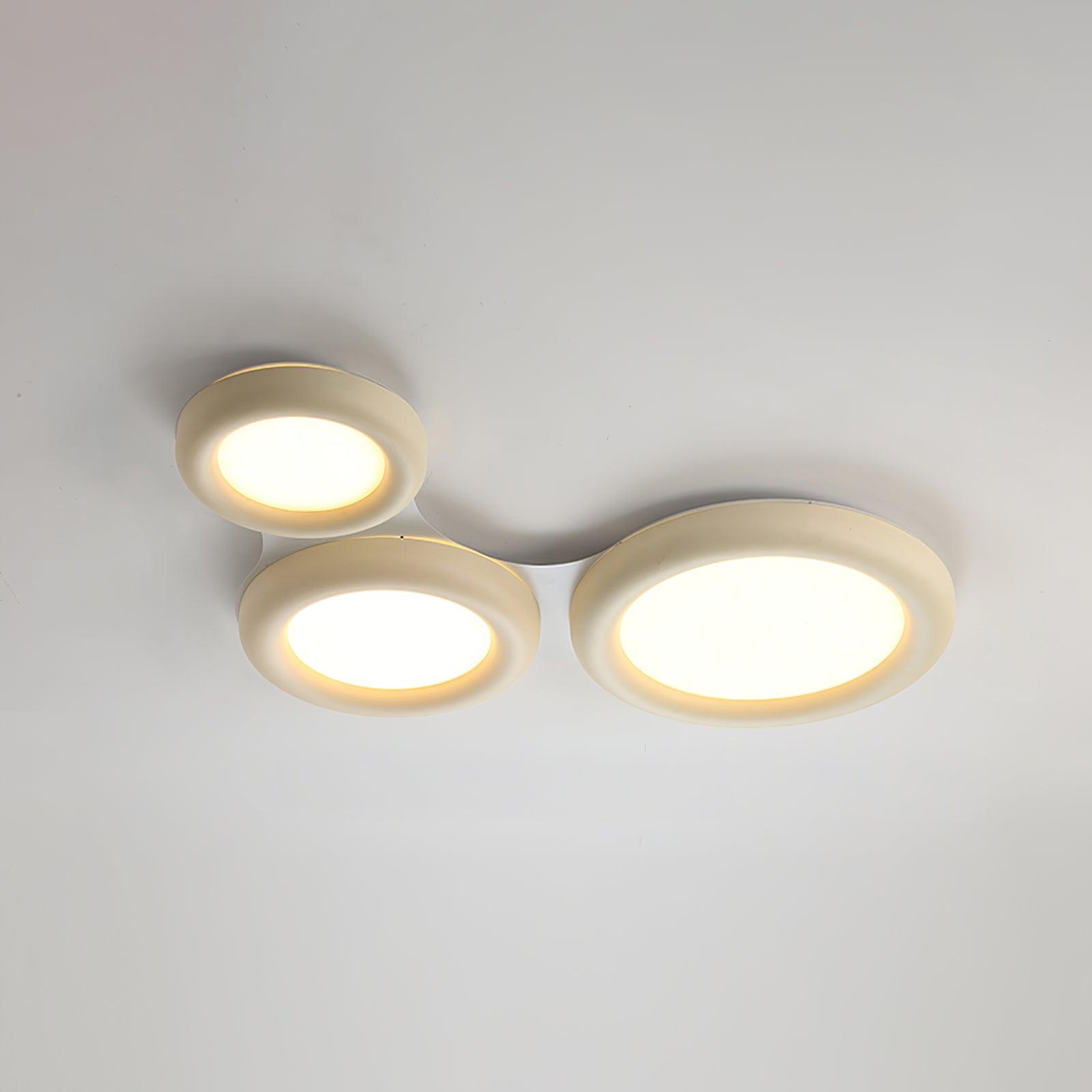Ceiling Light Beige Flush Mount with Acrylic Canopy Minimalist - Neutralighting