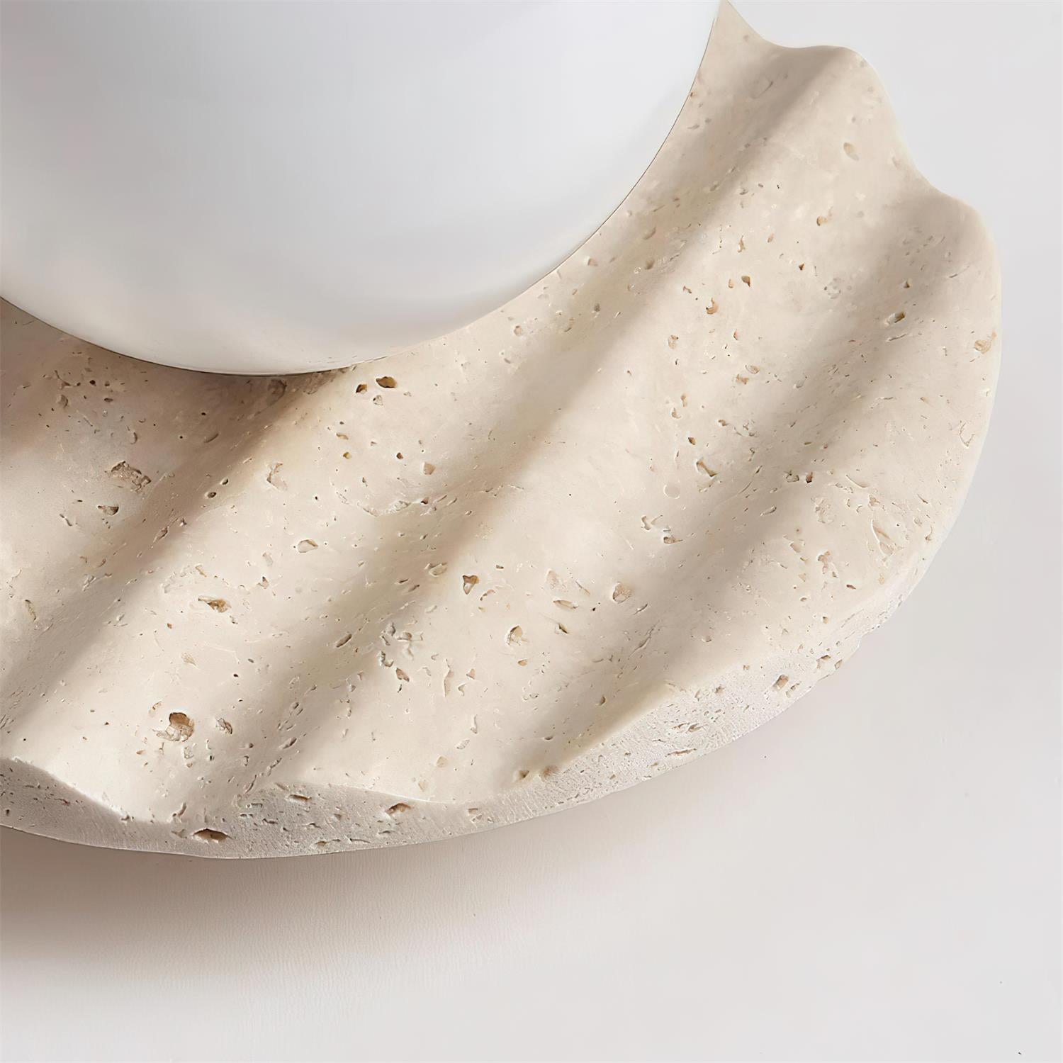 Ritta Ceiling Light Travertine Glass - Neutralighting