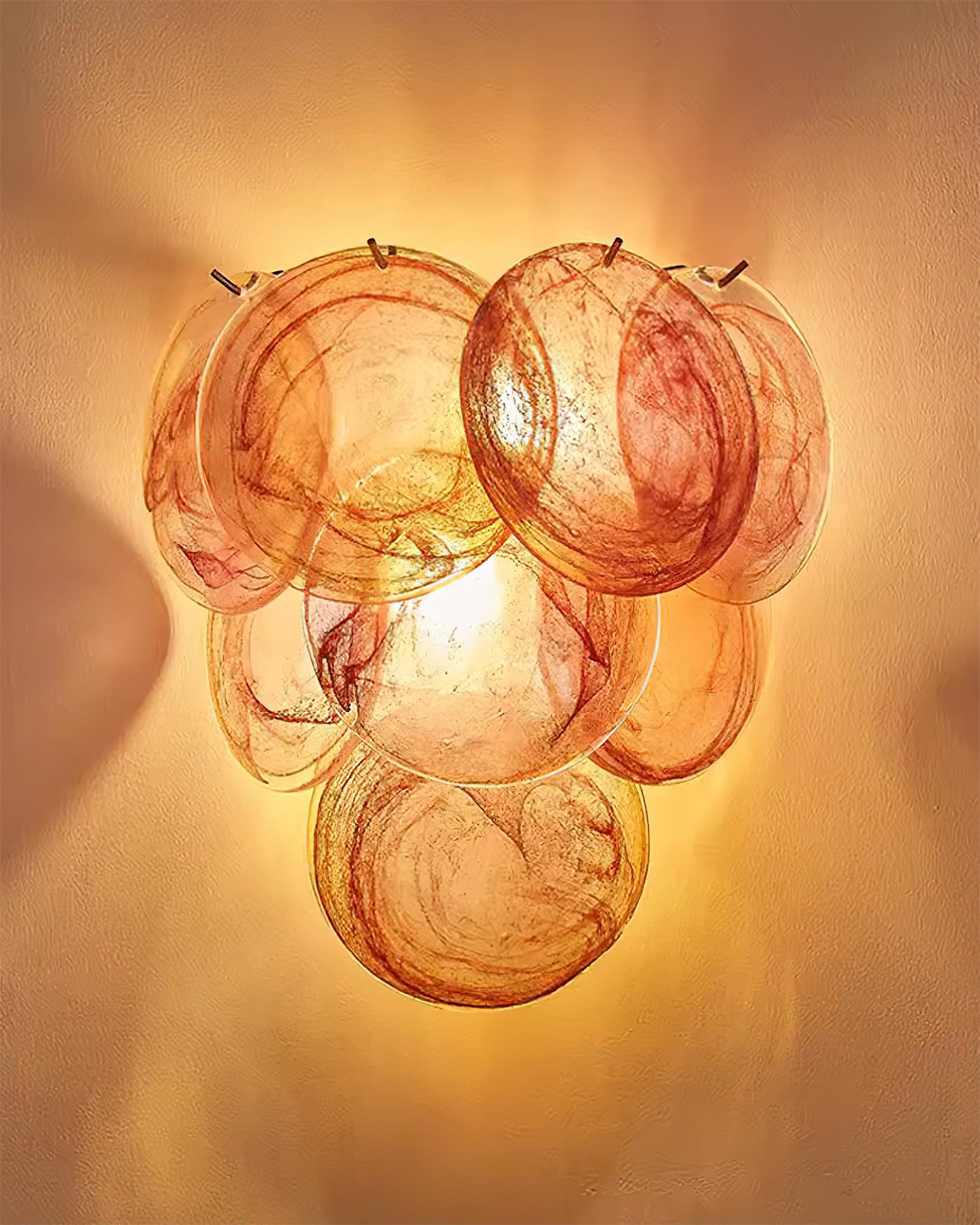 Opalara Pink Capiz Shell Wall Lamp - Neutralighting