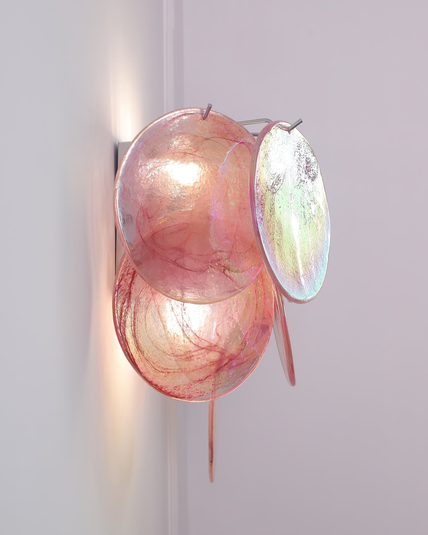Opalara Pink Capiz Shell Wall Lamp - Neutralighting