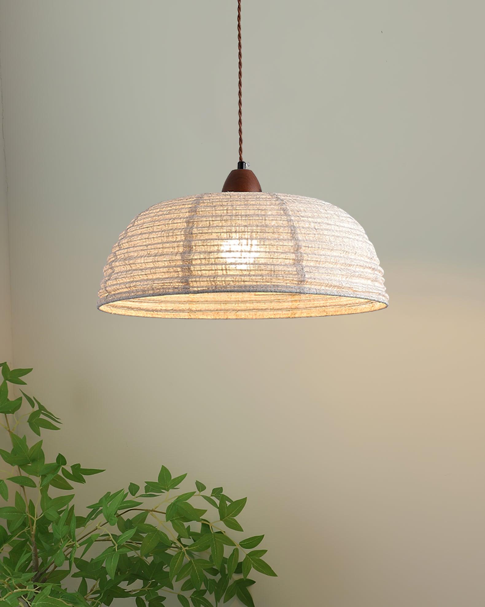 Evano Woven Dome Pendant Light - Neutralighting
