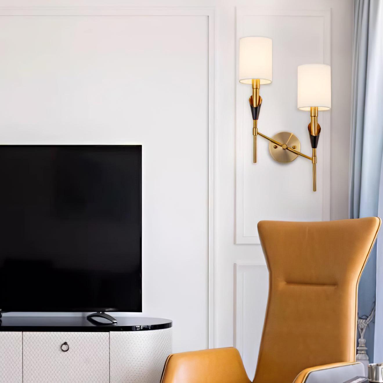 Eurzorira Fabric Wall Light - Neutralighting