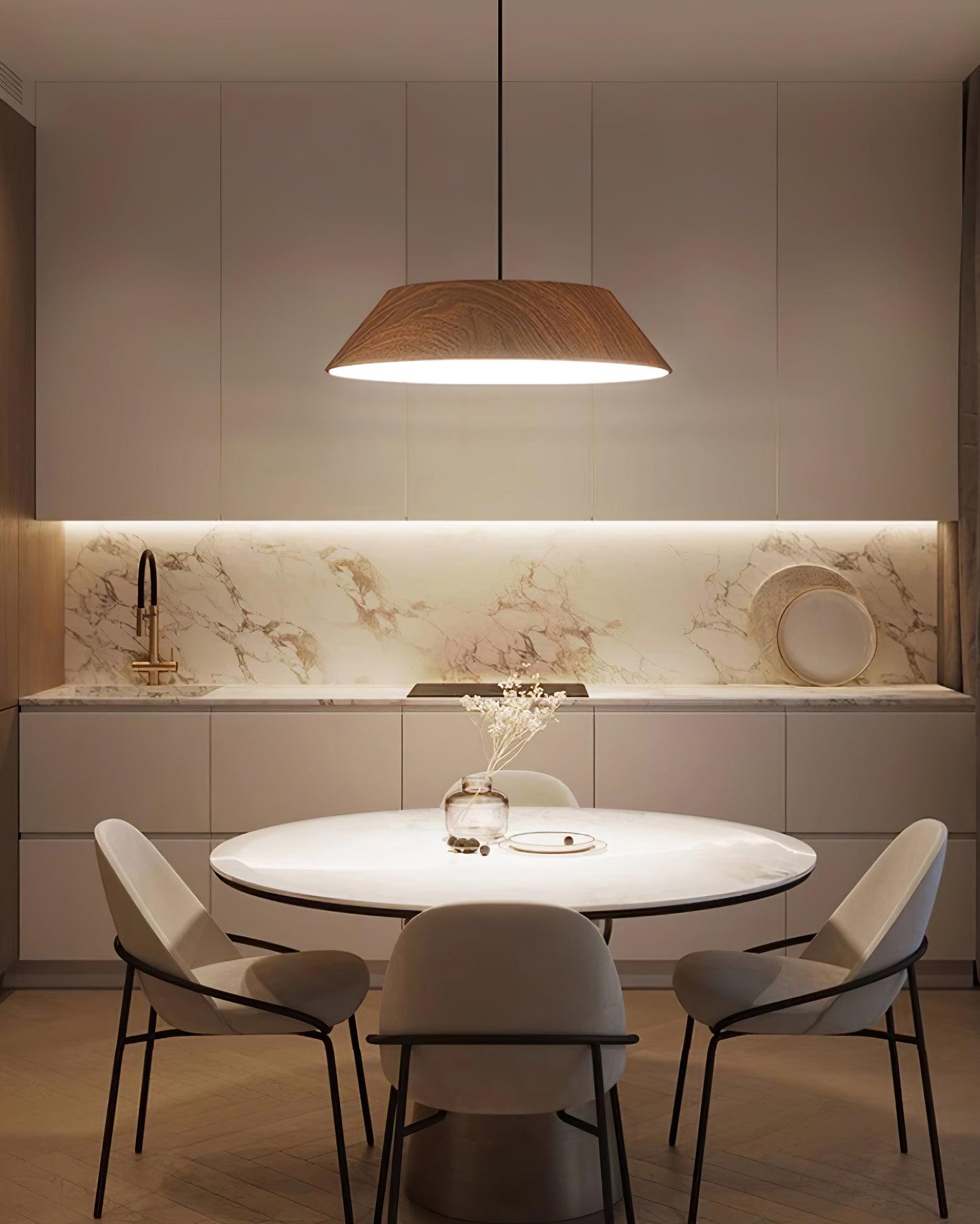 Novain Wood Grain Pendant Light - Neutralighting