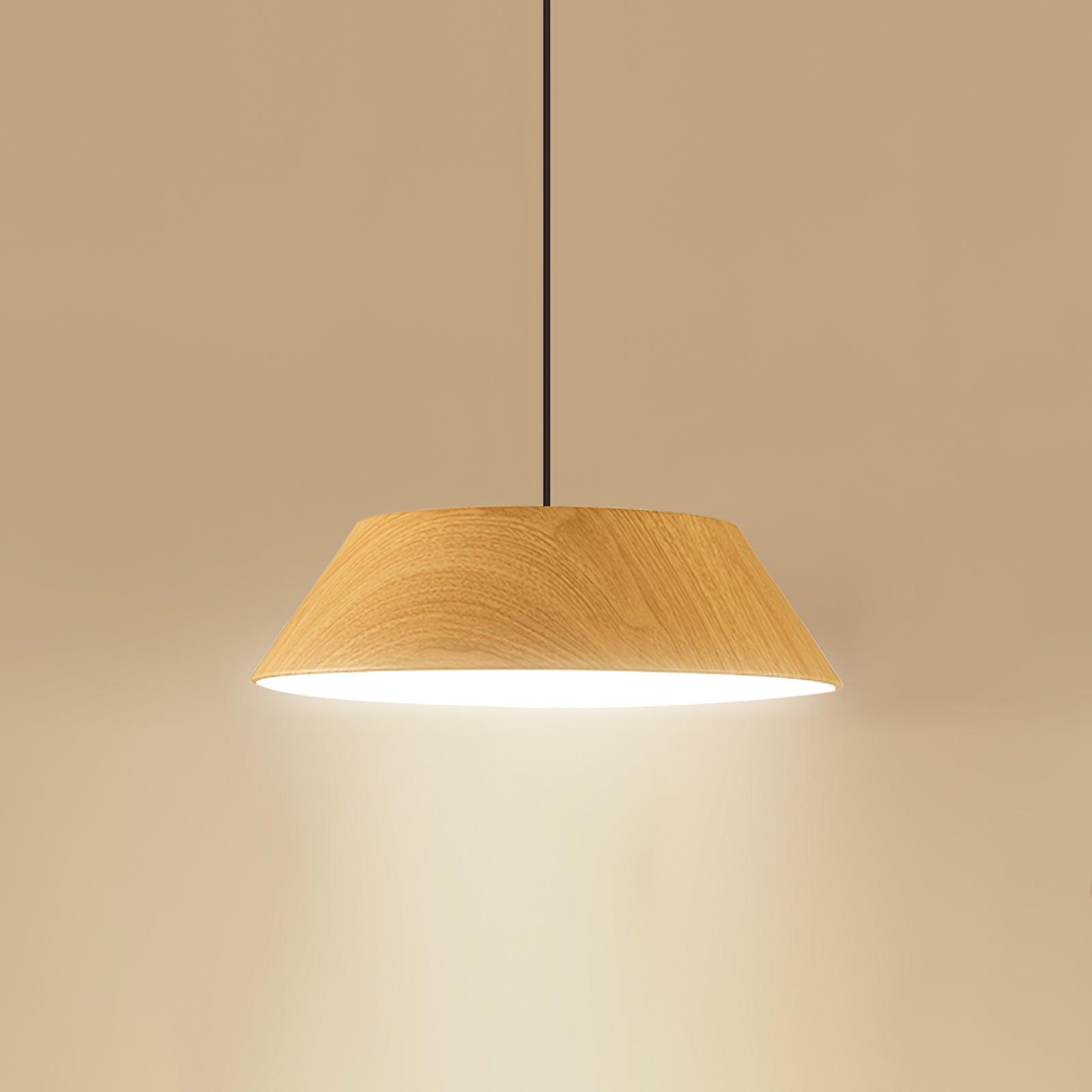 Novain Wood Grain Pendant Light - Neutralighting