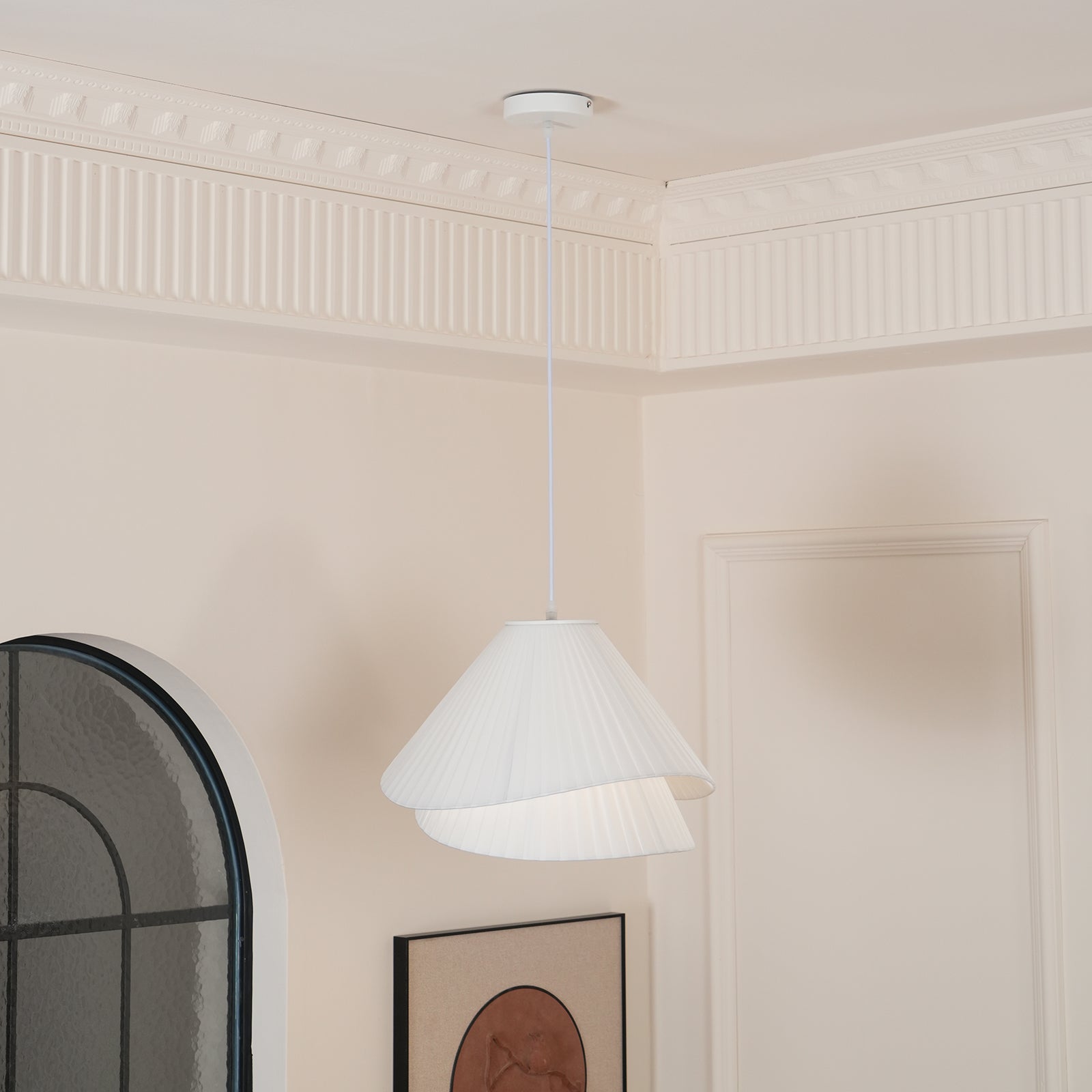 Tempo Pleated Pendant Light - Neutralighting