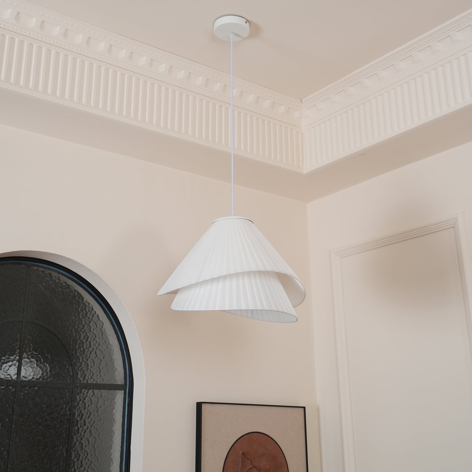 Tempo Pleated Pendant Light - Neutralighting