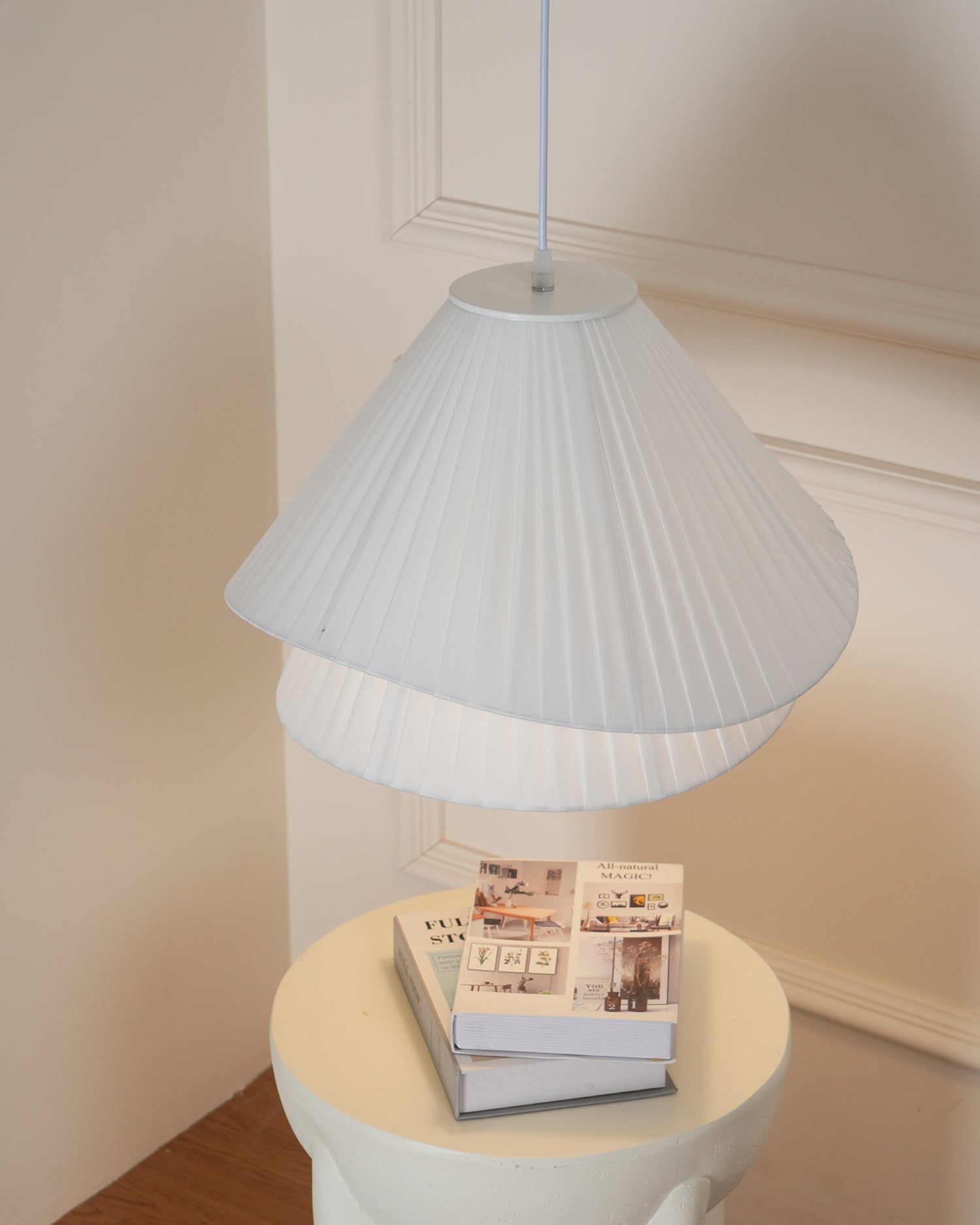 Tempo Pleated Pendant Light - Neutralighting