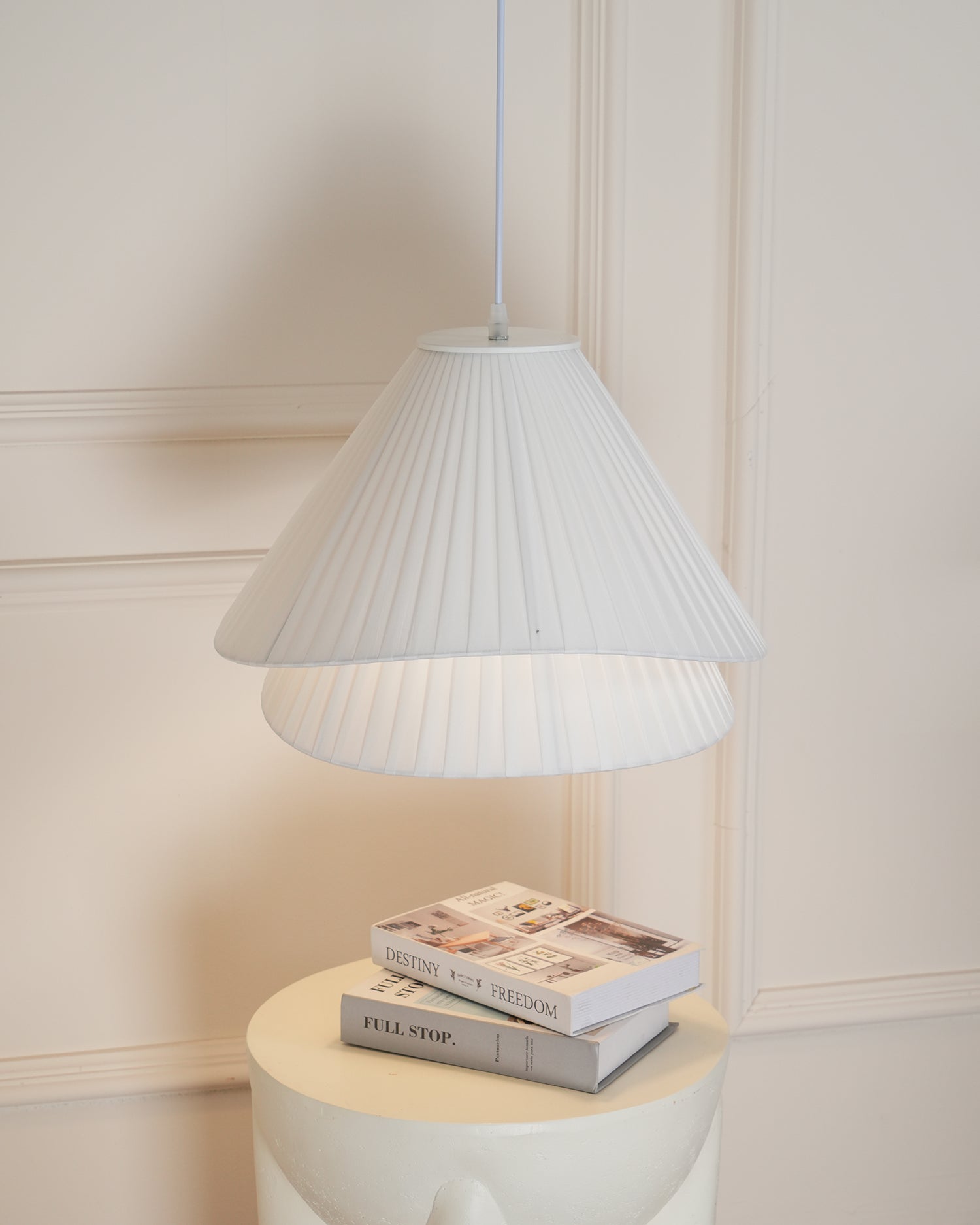 Tempo Pleated Pendant Light - Neutralighting