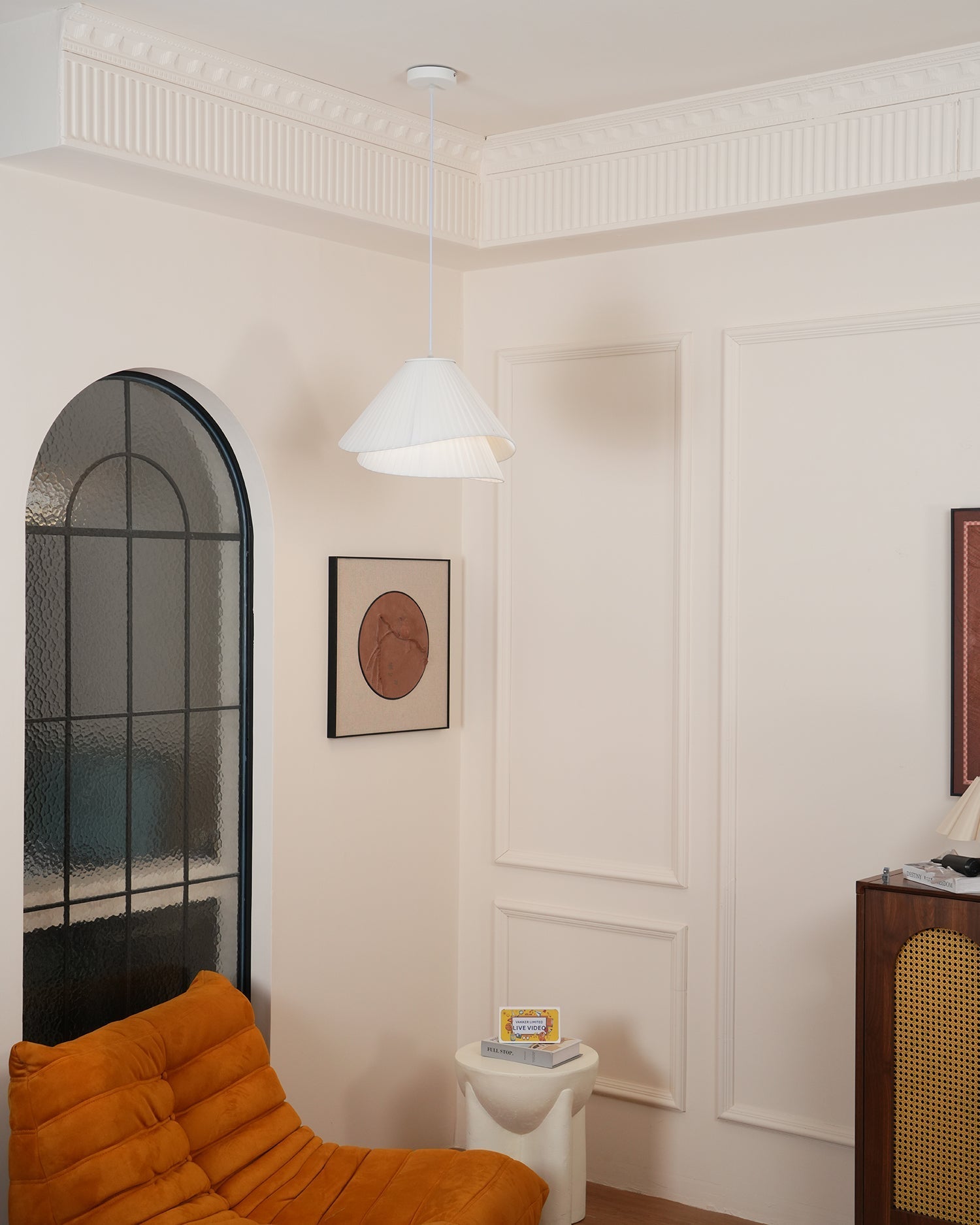 Tempo Pleated Pendant Light - Neutralighting