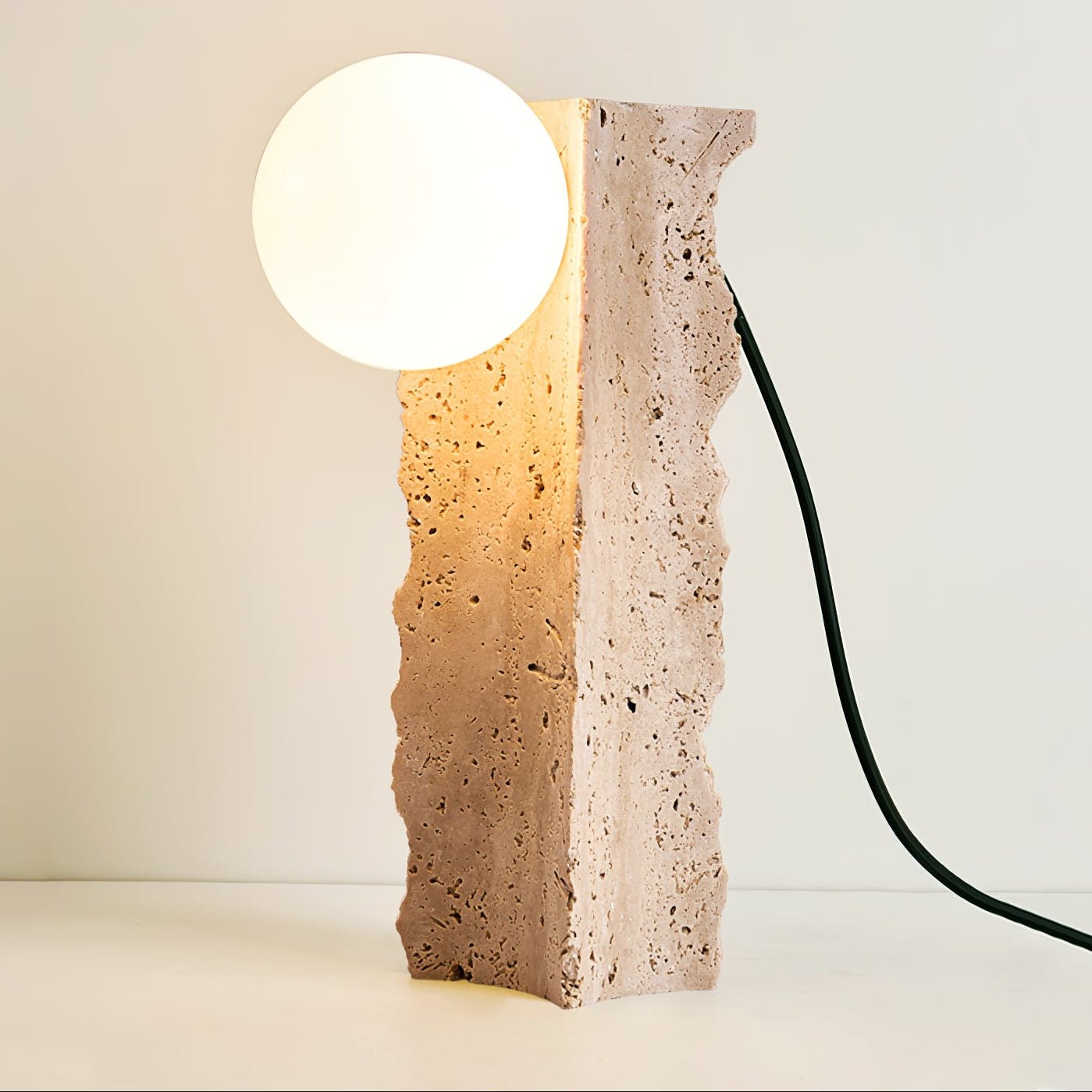 Vyrnora Travertine Slab Table Lamp - Neutralighting