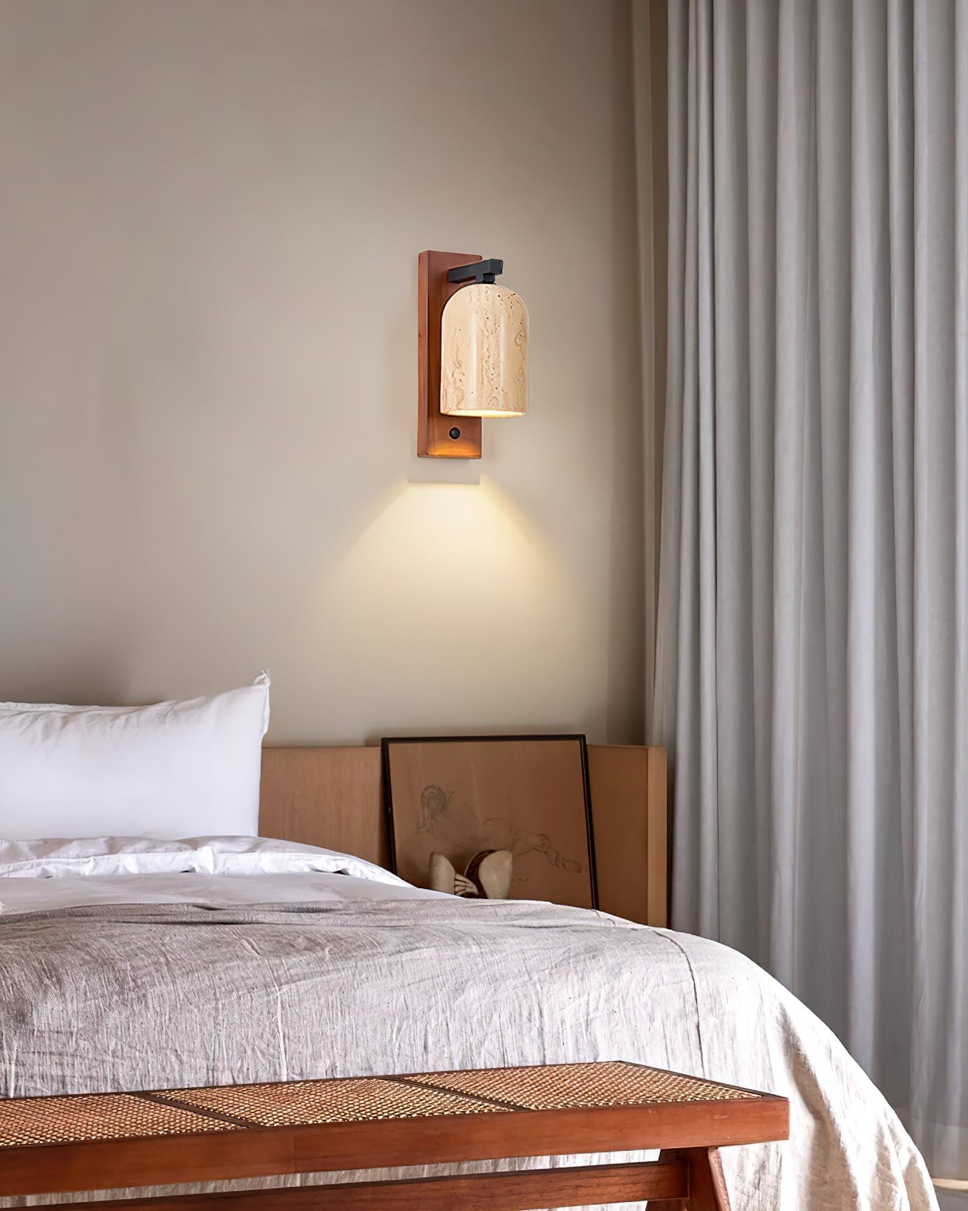Cole Wall Light Travertine - Neutralighting