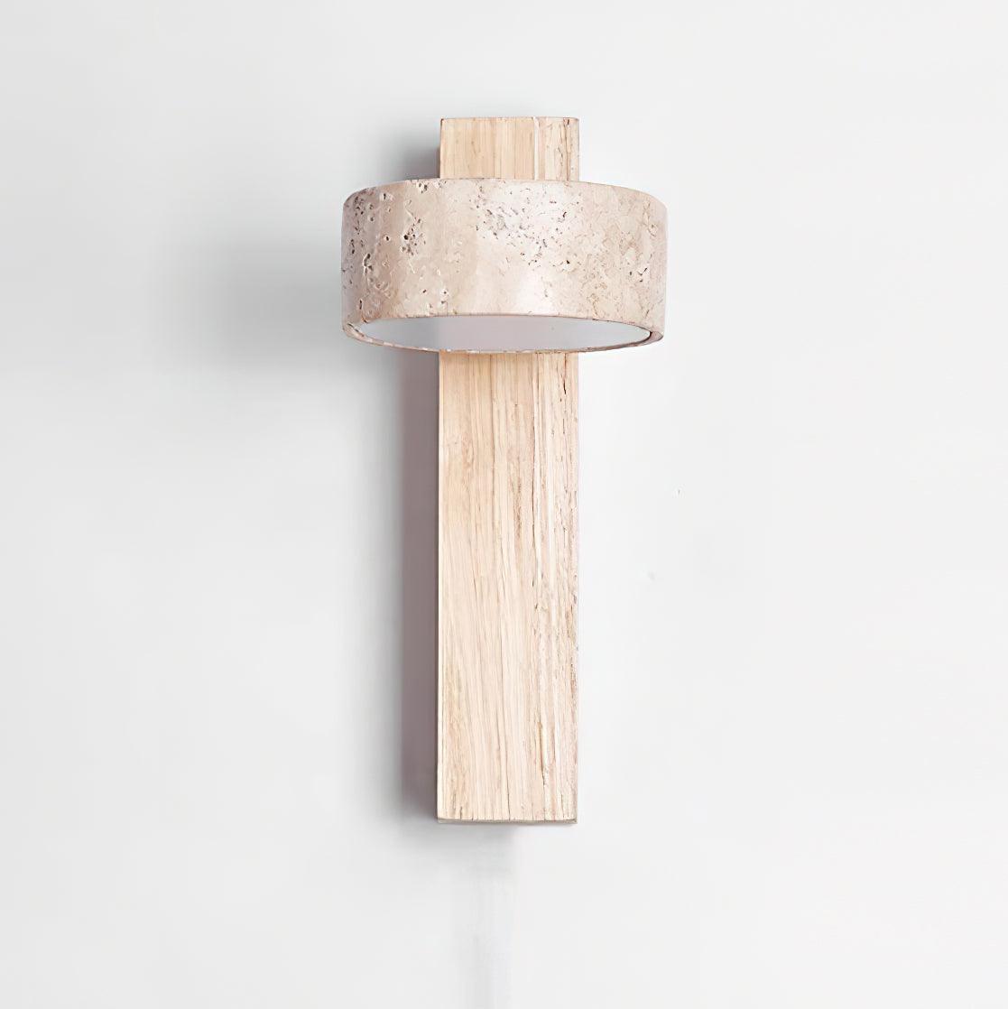 Ritta Wall Light Travertine Wood - Neutralighting