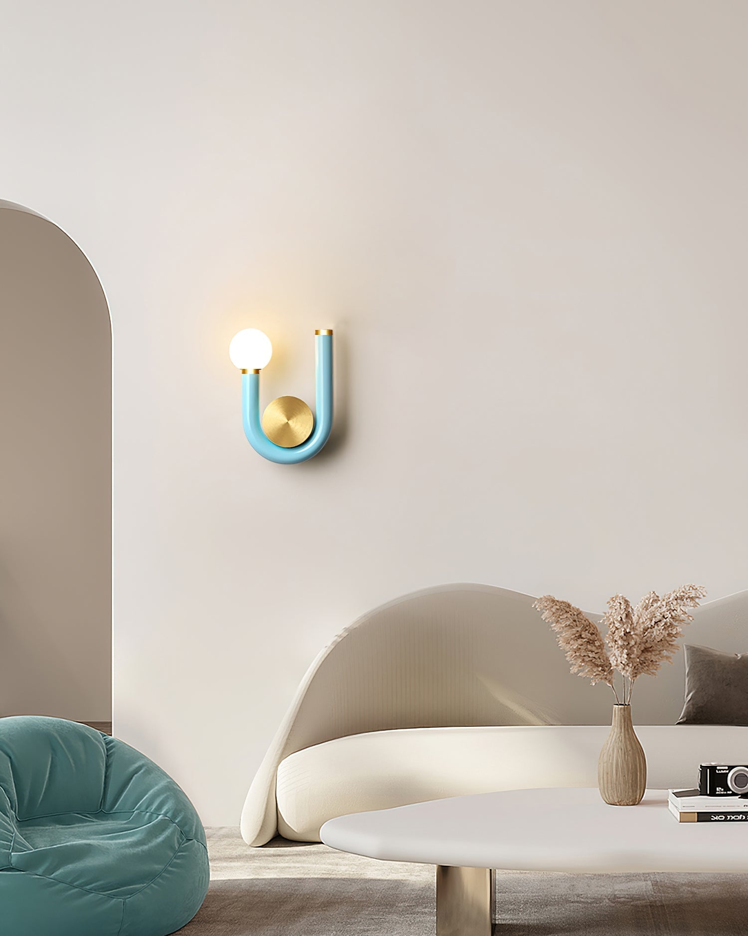 Wall Lamp Metal and Aluminum Acrylic Globe Double Head Contemporary - Neutralighting