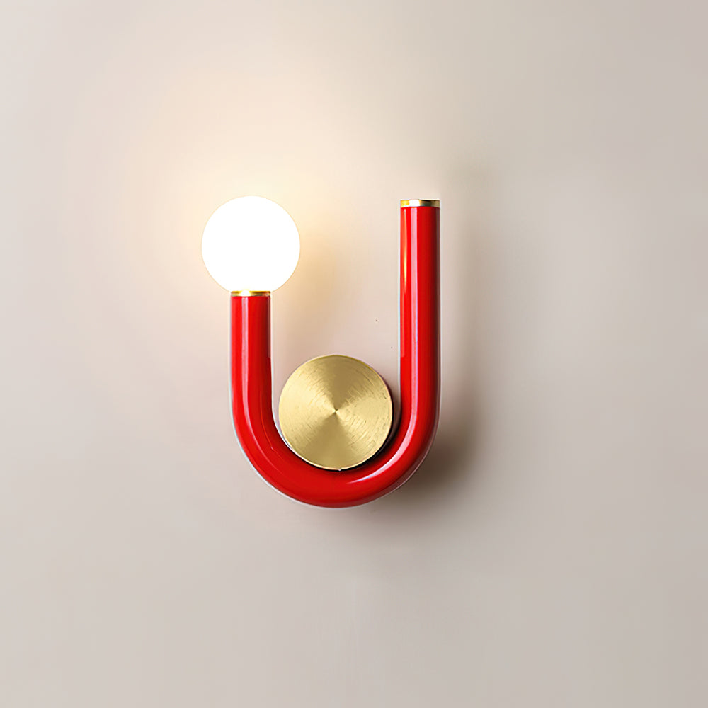 Wall Lamp Metal and Aluminum Acrylic Globe Double Head Contemporary - Neutralighting