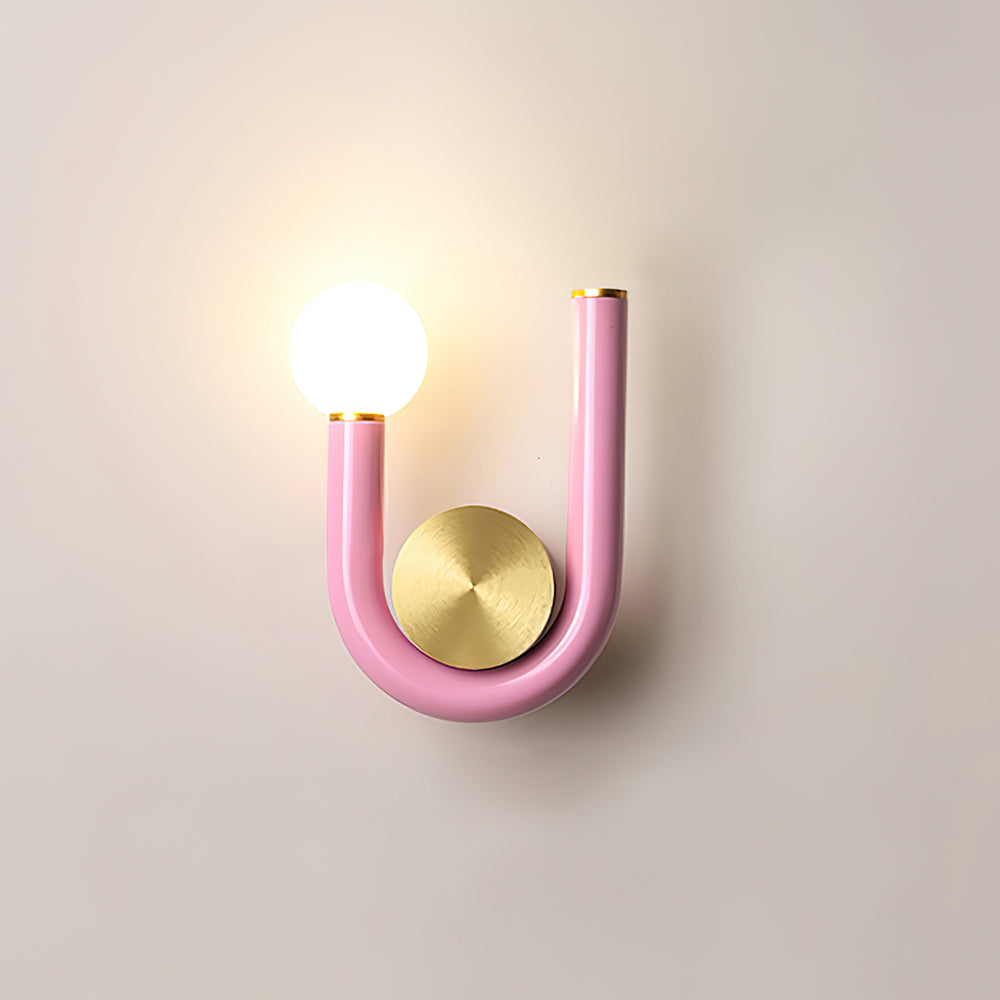 Wall Lamp Metal and Aluminum Acrylic Globe Double Head Contemporary - Neutralighting