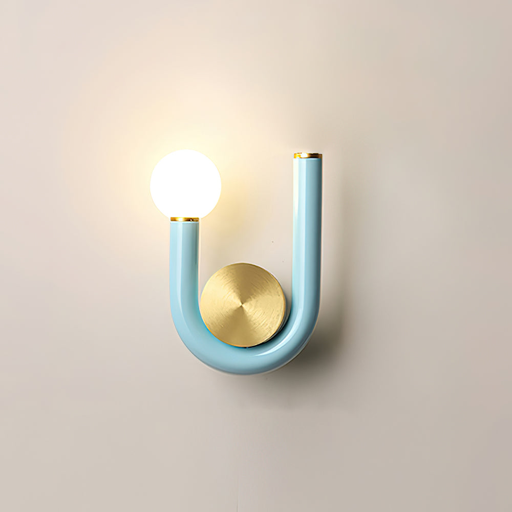 Wall Lamp Metal and Aluminum Acrylic Globe Double Head Contemporary - Neutralighting