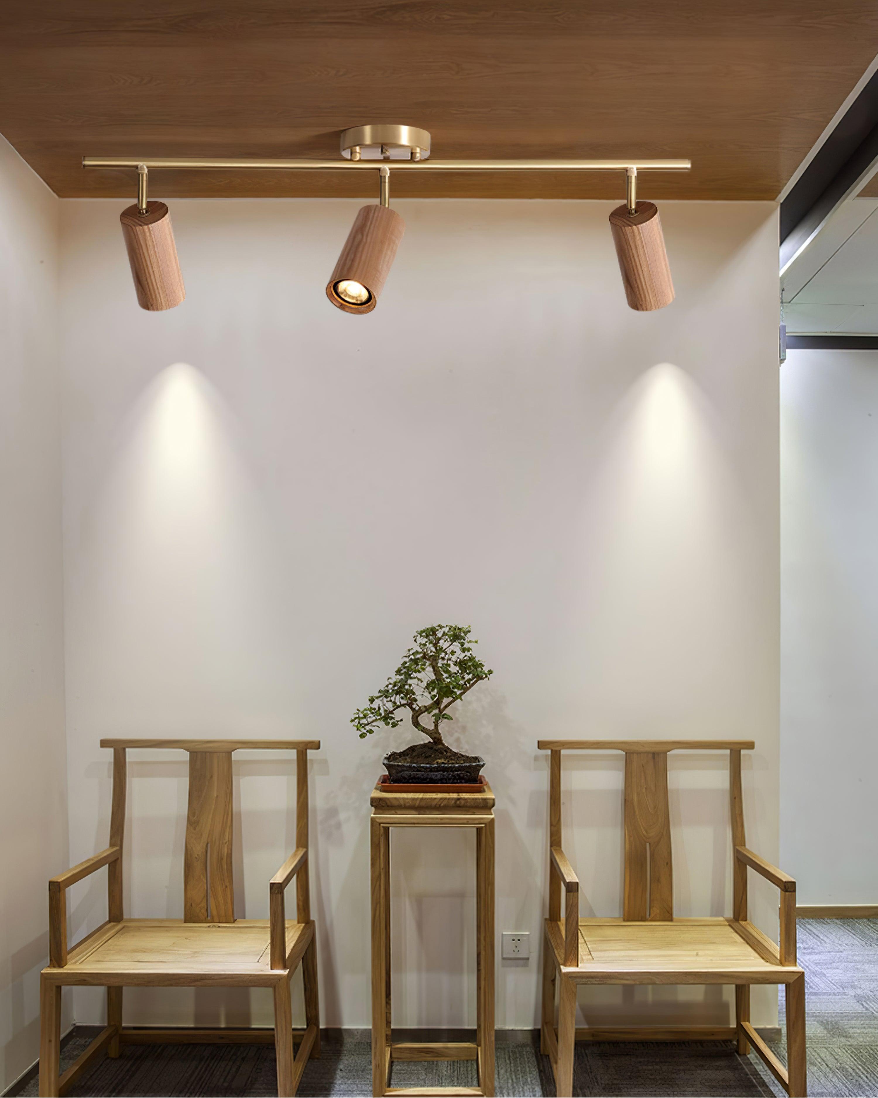 Liora Wooden Track Ceiling Light - Neutralighting