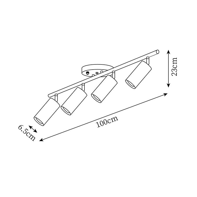 Liora Wooden Track Ceiling Light - Neutralighting