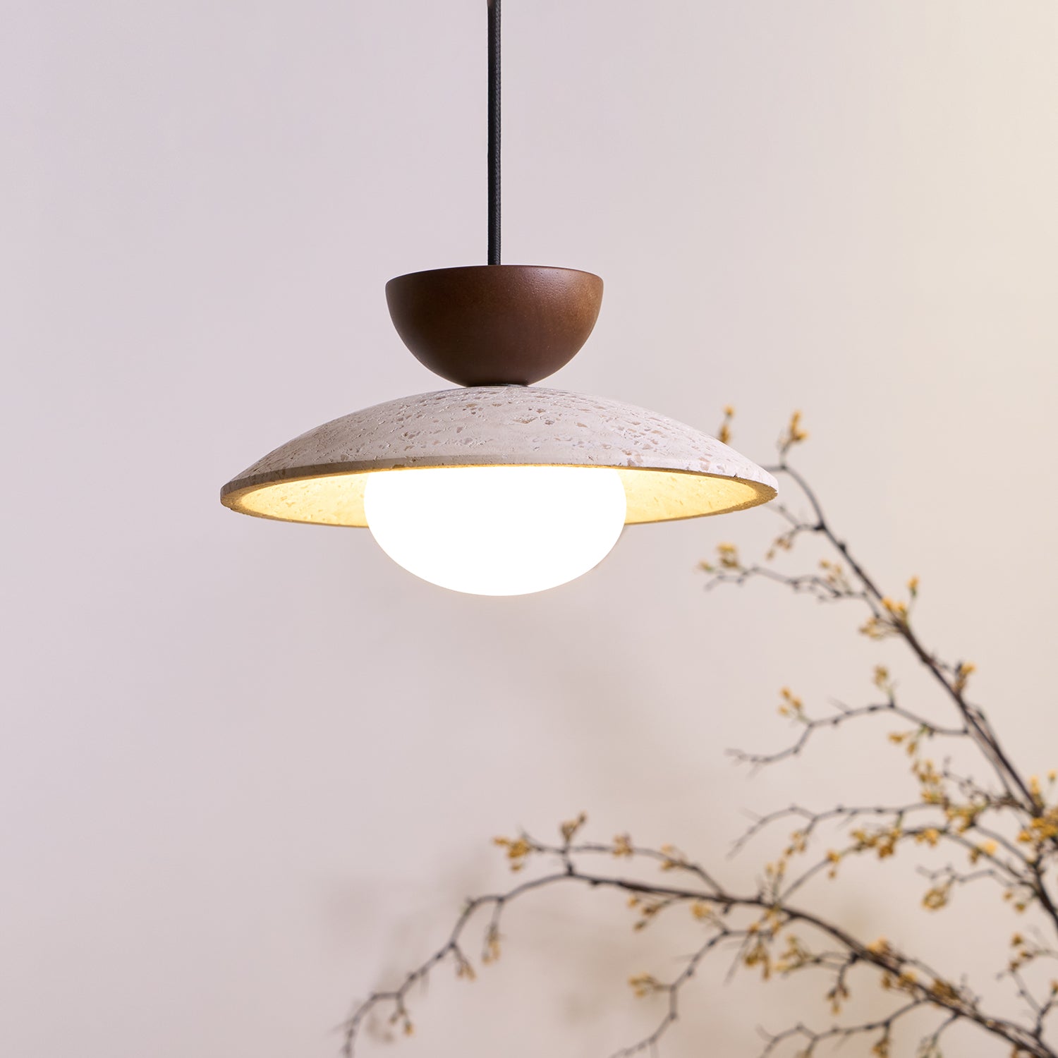 Cleo Travertine Pendant Lights - Neutralighting