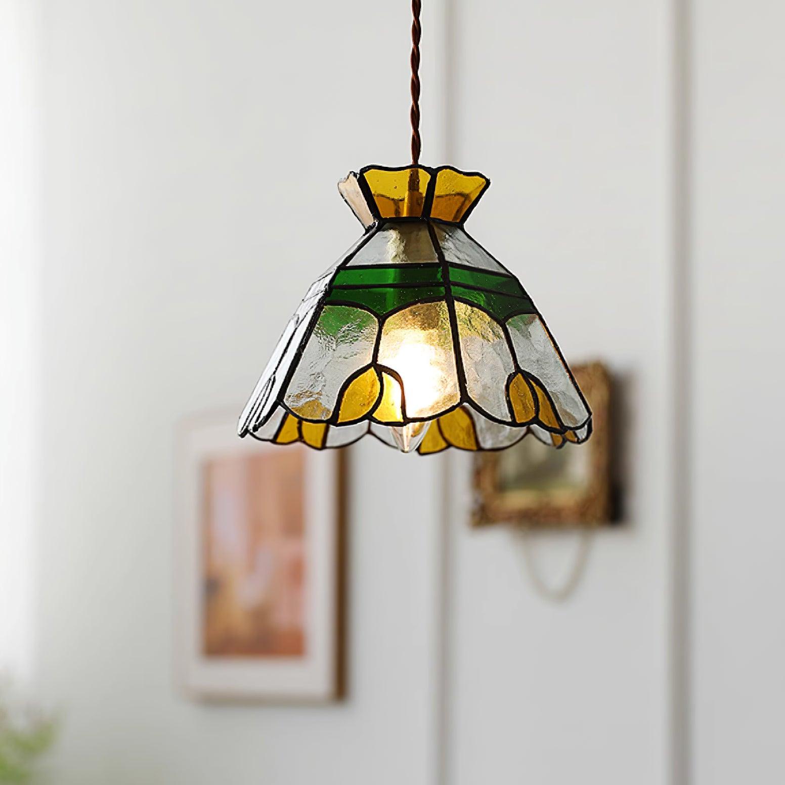 Eldine Stained Glass Pendant Light - Neutralighting