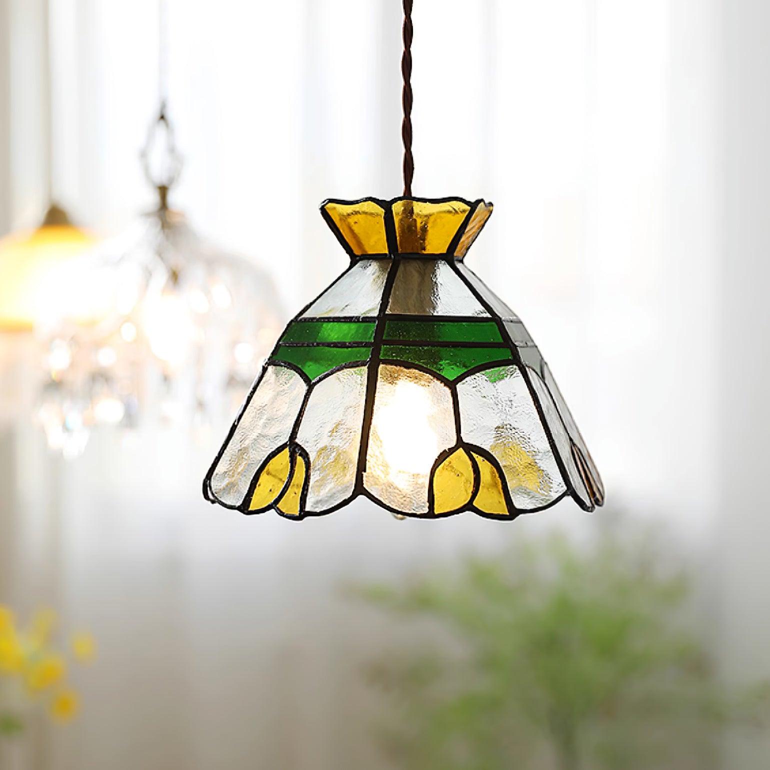 Eldine Stained Glass Pendant Light - Neutralighting