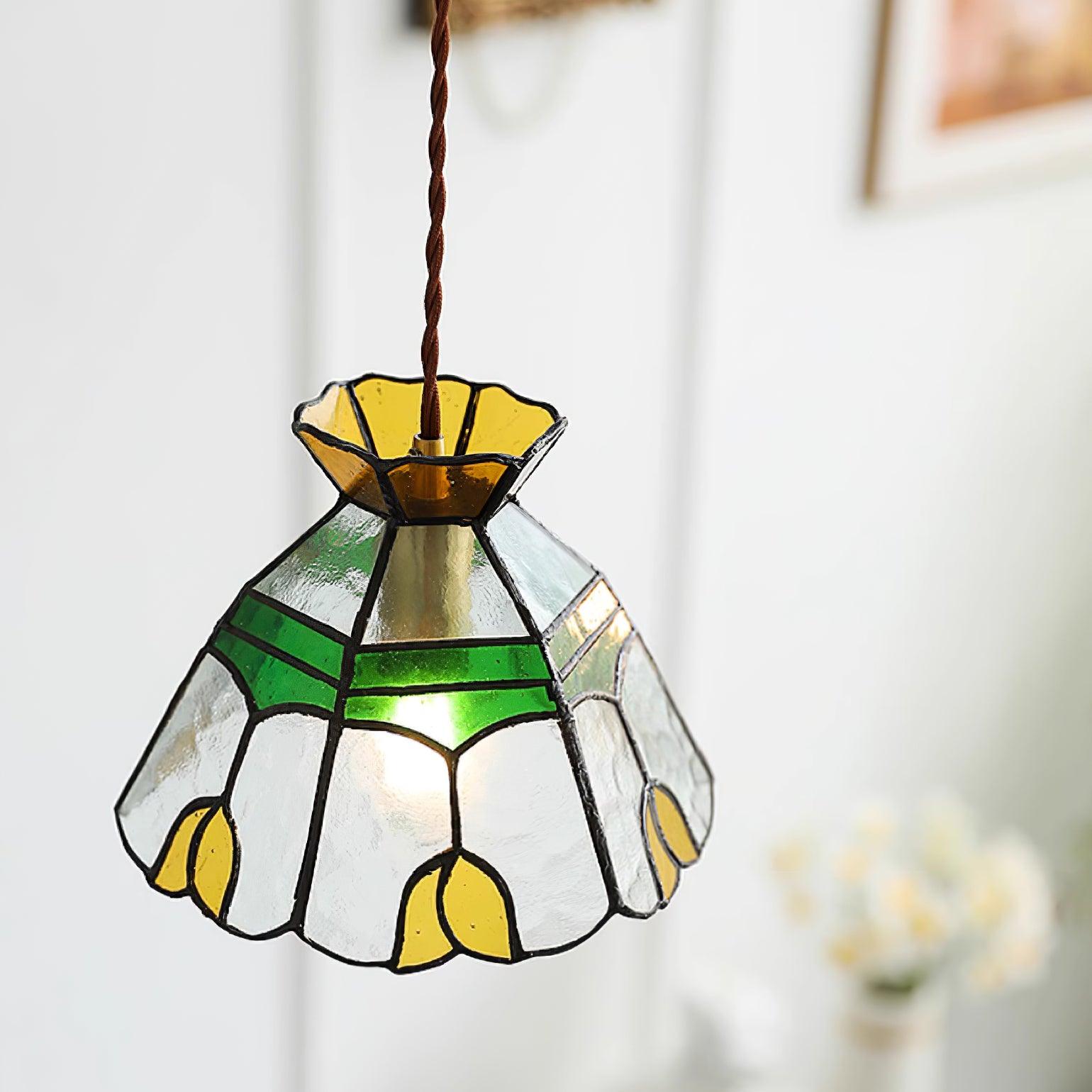 Eldine Stained Glass Pendant Light - Neutralighting