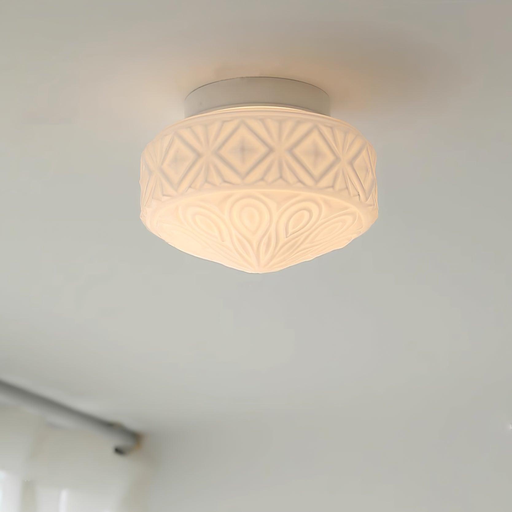 Evale Frosted Glass Flush Mount Ceiling Light - Neutralighting