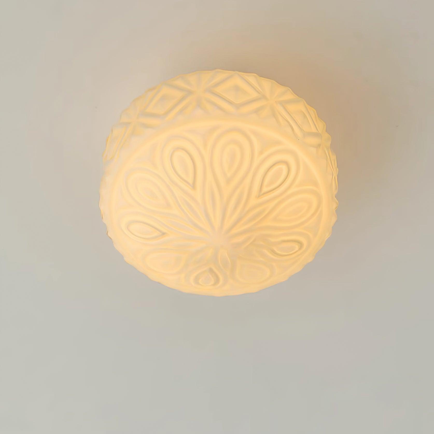 Evale Frosted Glass Flush Mount Ceiling Light - Neutralighting